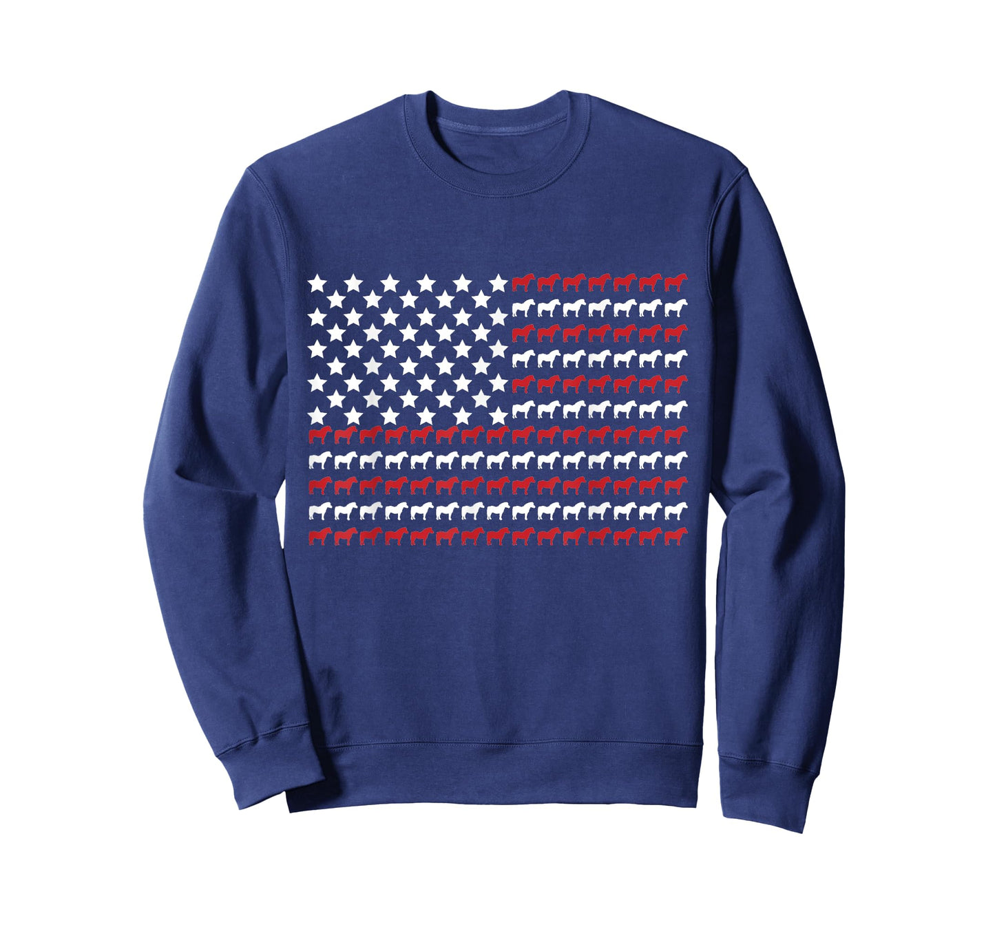 Pony 4th of July Paw Print American Flag T-Shirt
