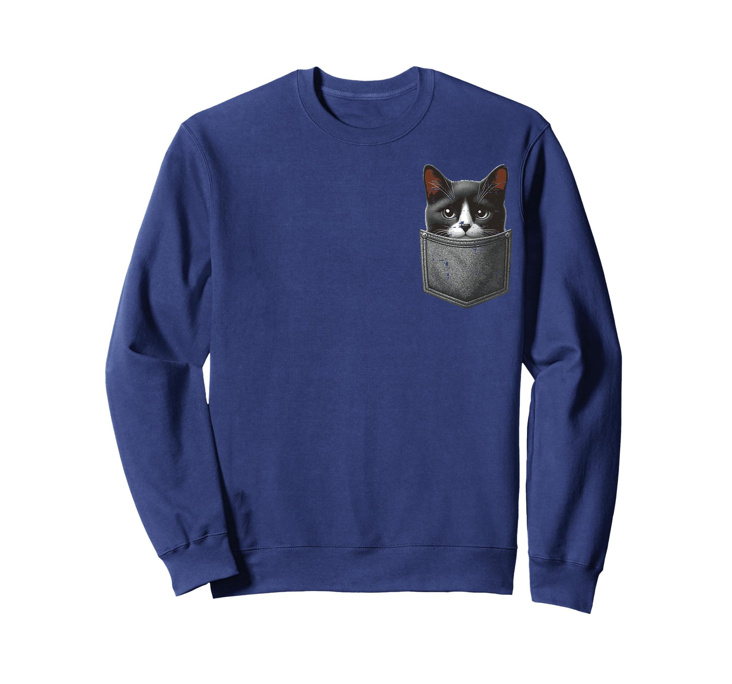 Tuxedo Cat Pocket Kitten Kitty Animal Lover Men Women Kids T-Shirt