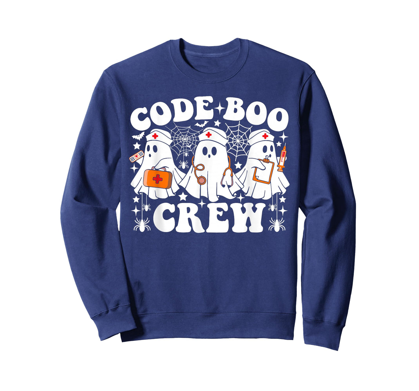 Code Boo Crew Nurse Funny Ghost Halloween Nurse T-Shirt