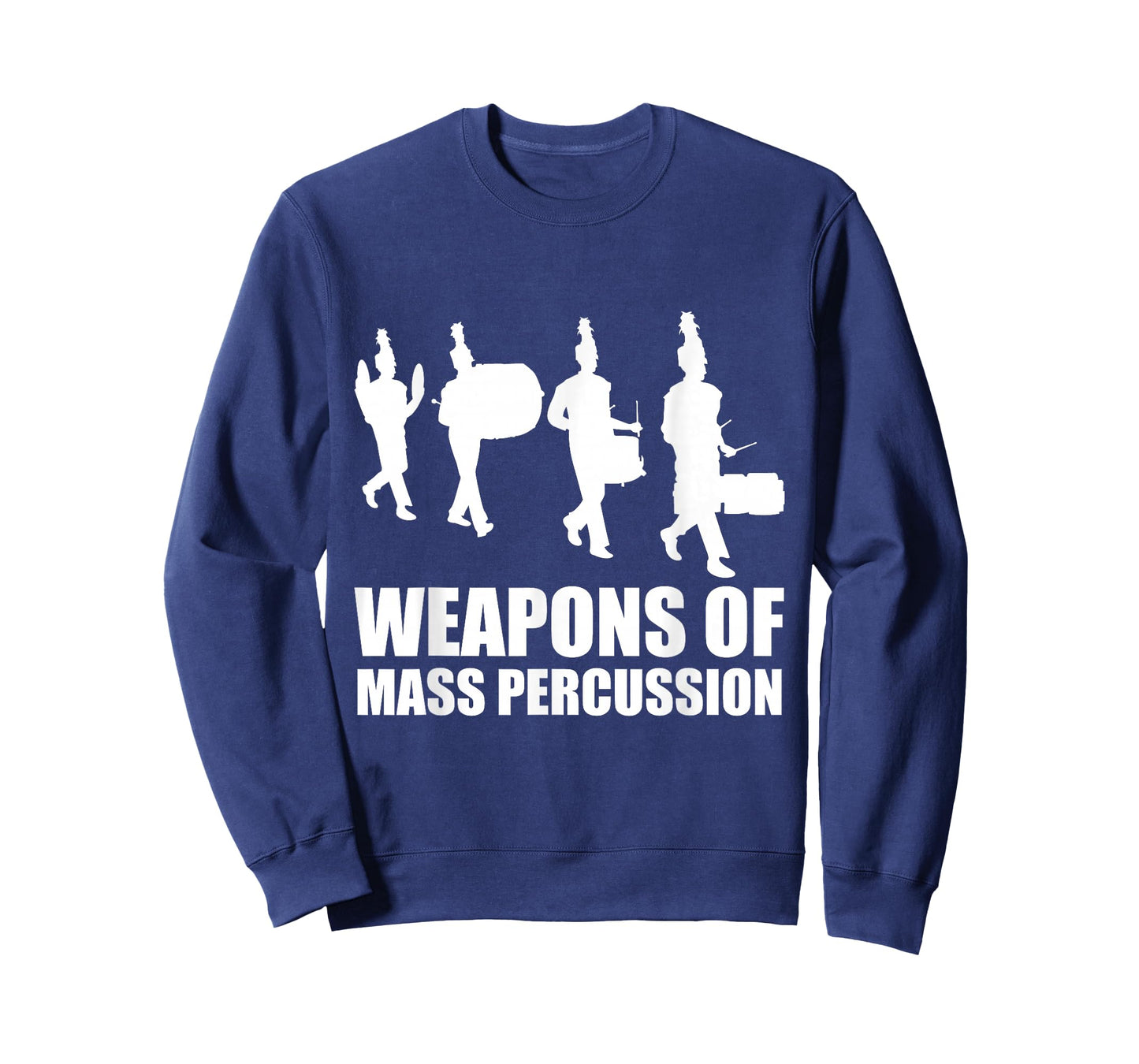 Drumline Weapons of Mass Percussion Funny Drum Line Band T-Shirt
