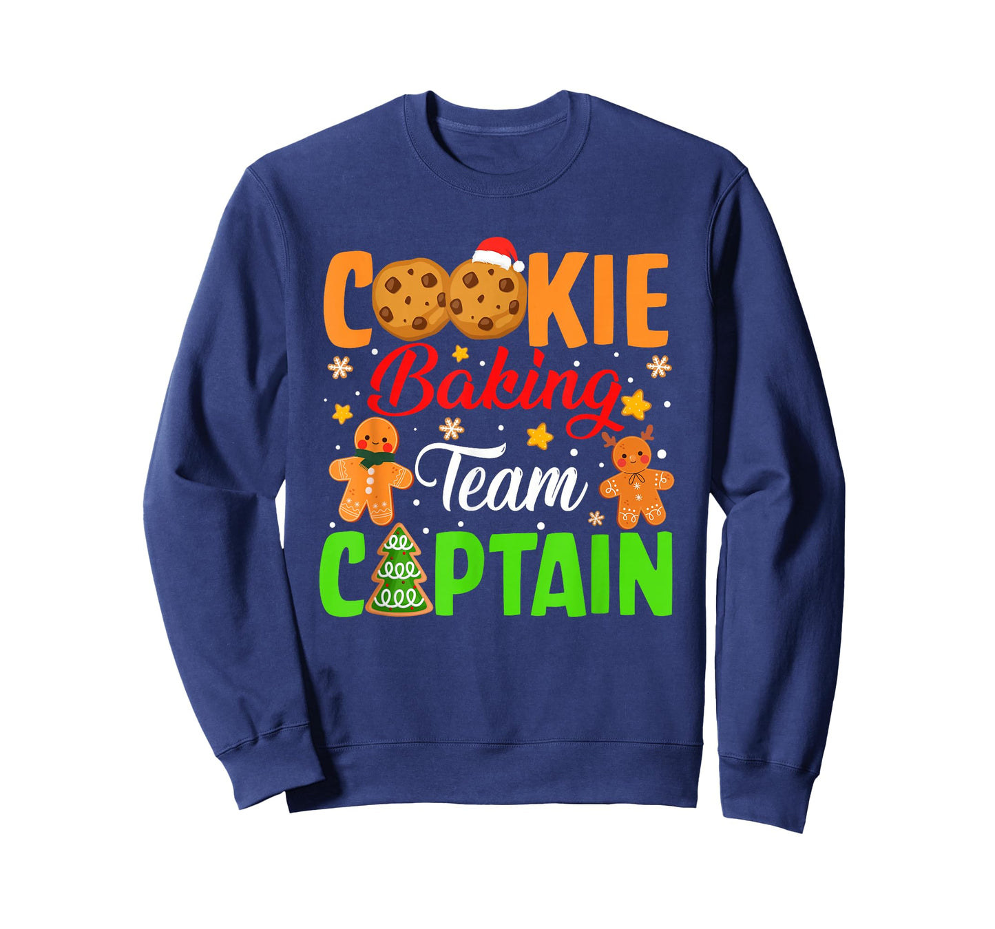 Cookie Baking Team Captain Xmas Pajama Gingerbread Christmas T-Shirt