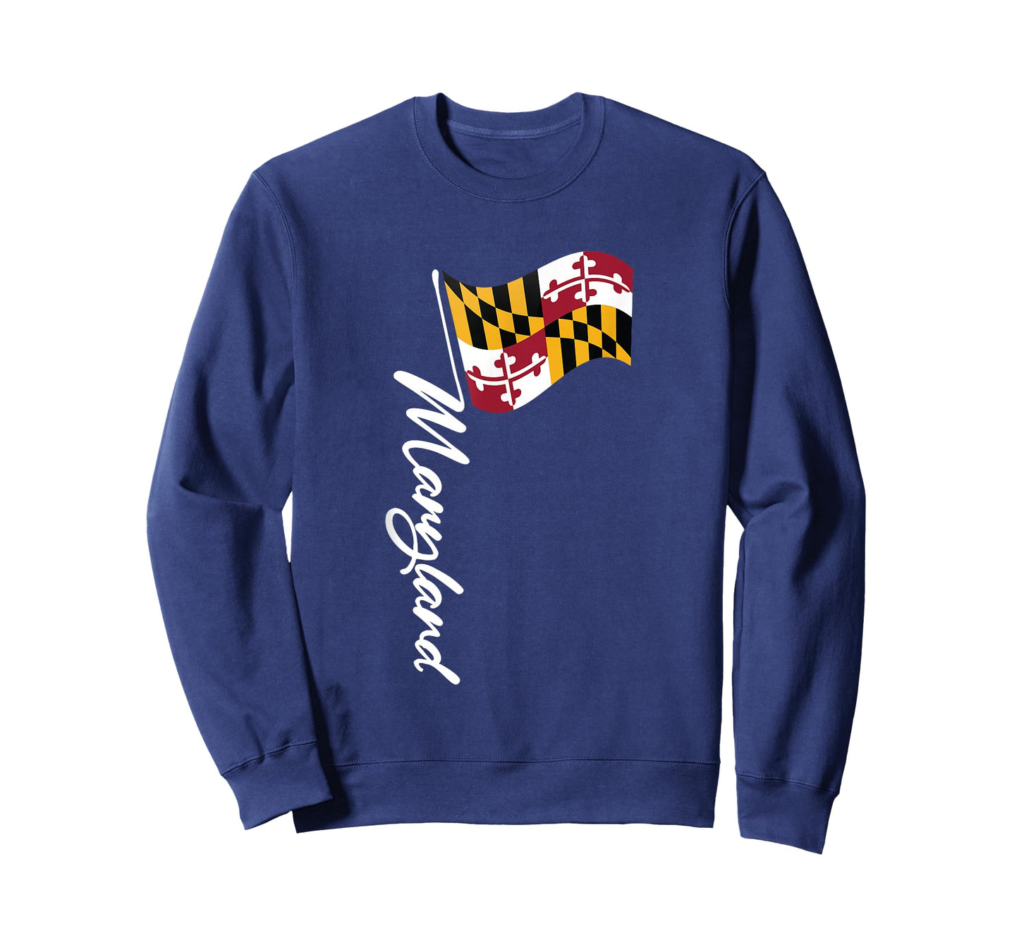 Maryland Signature Flag Pole - Elegant Marylander Flag T-Shirt