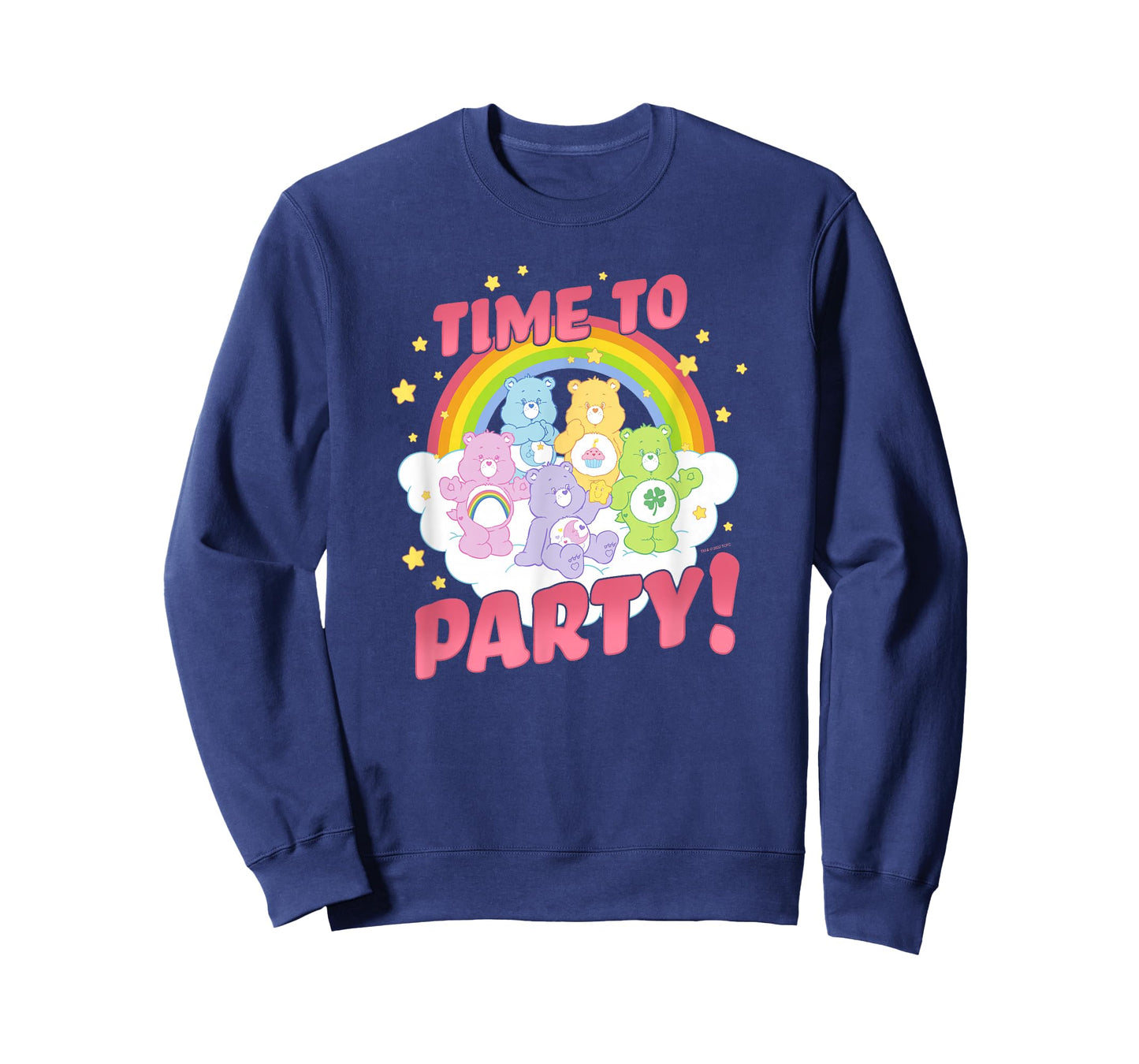 Care Bears Birthday Let's Party Vintage Rainbow Holiday Logo T-Shirt