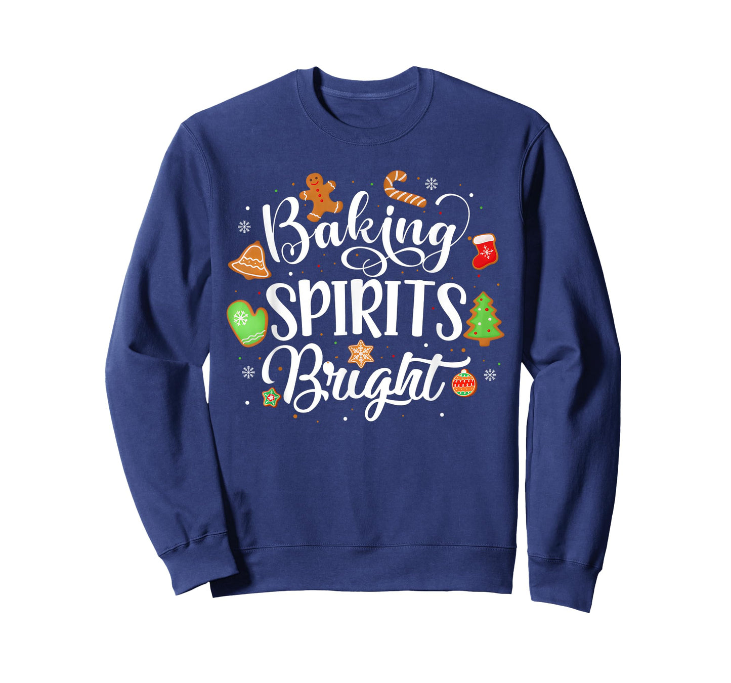 Baking Spirits Bright Gingerbread Xmas Cookie Funny T-Shirt
