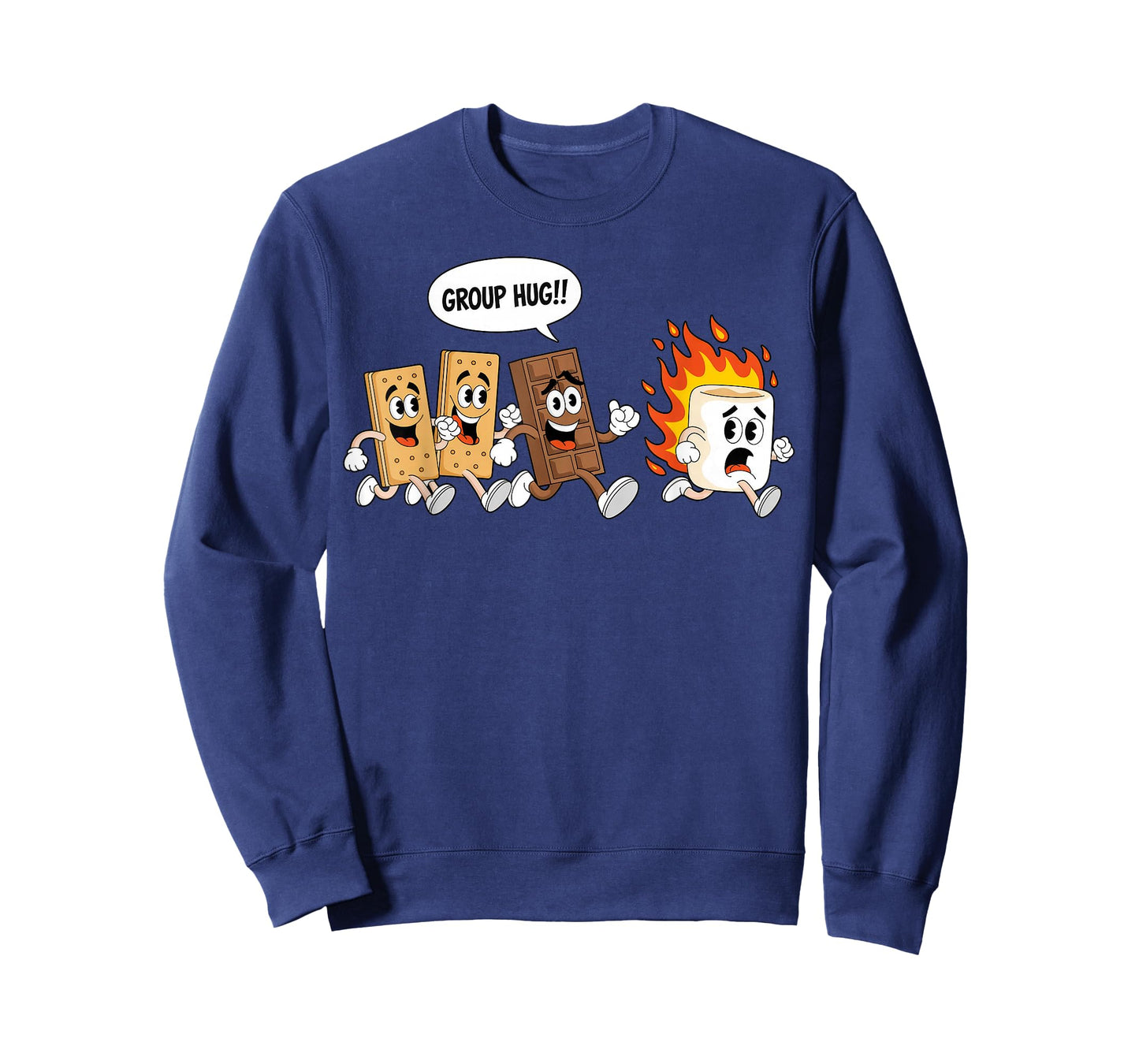 Group Hug Marshmallow Campfire Smores Funny Camping T-Shirt