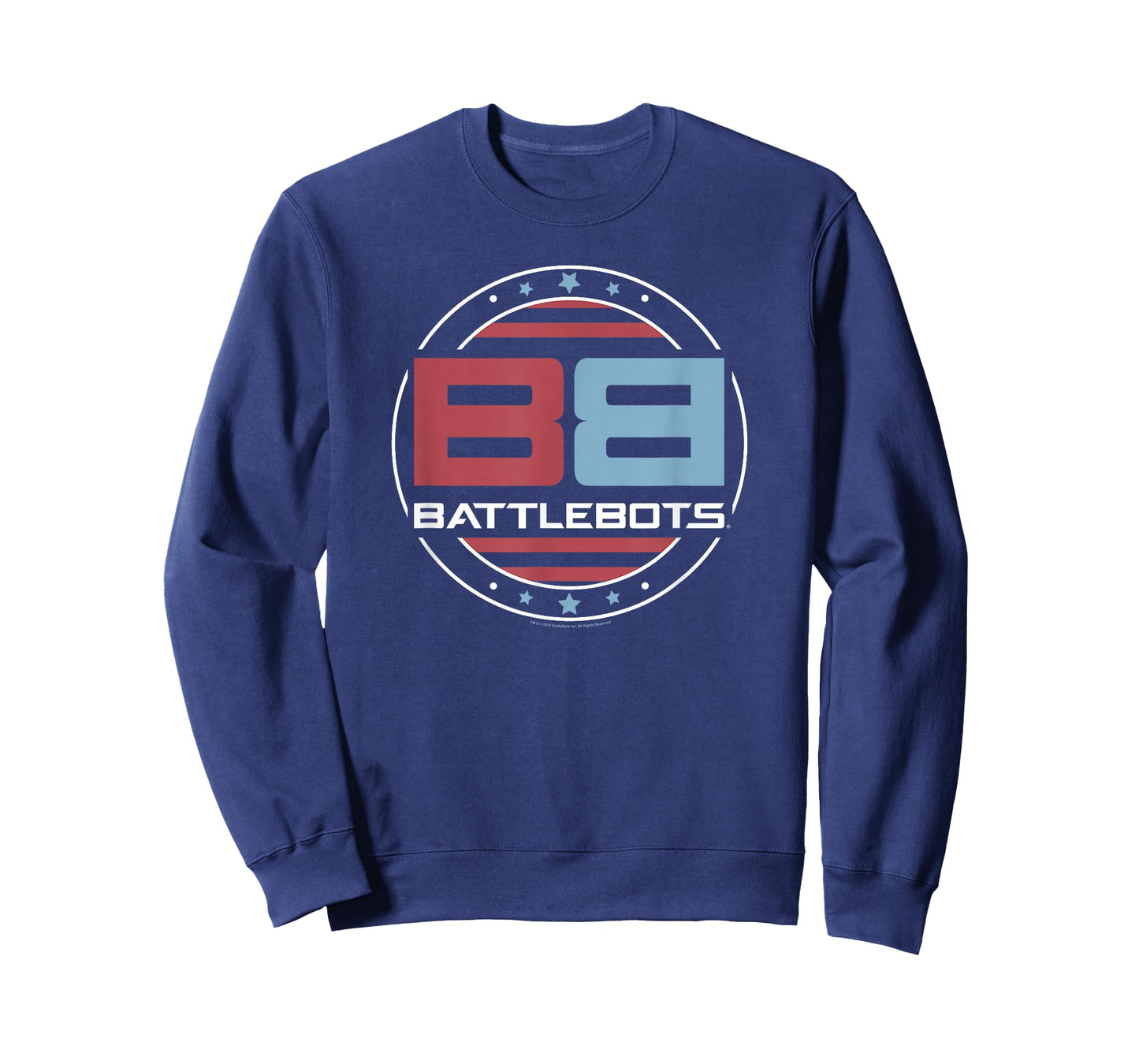 BattleBots Patriotic American Flag Circle Logo T-Shirt Small