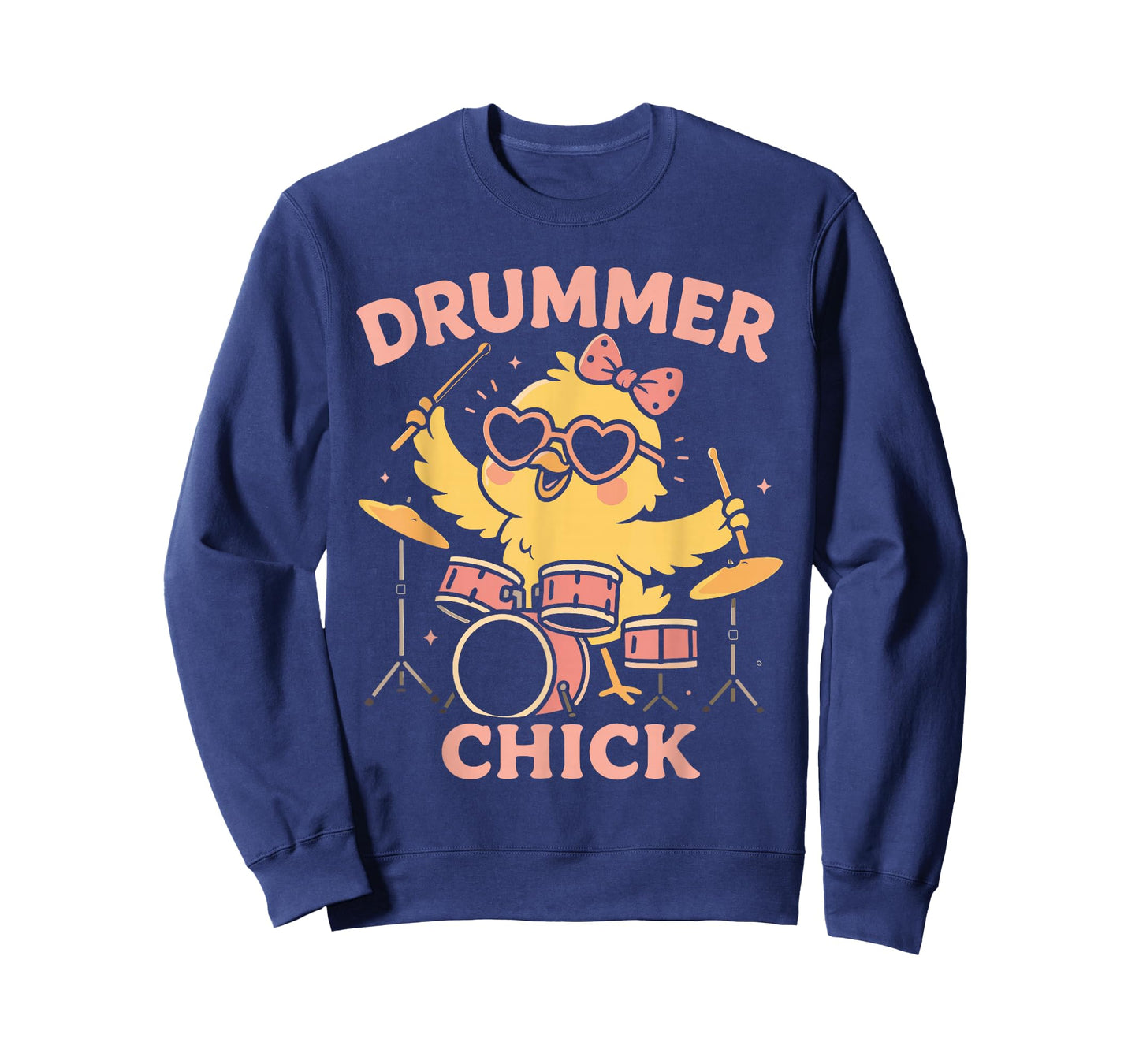 Drummer Chick Funny Drumming For Girls Women T-Shirt