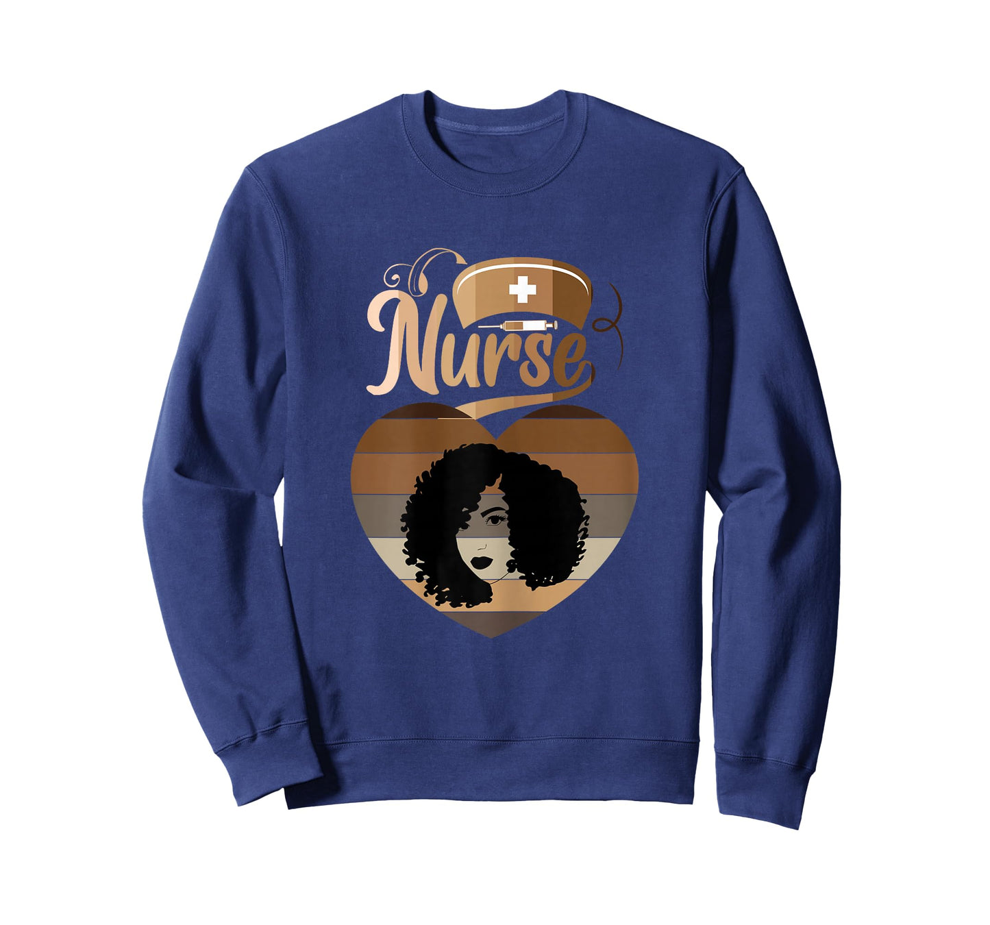 Afro Black Nurse Melanin African American Funny Nurse T-Shirt