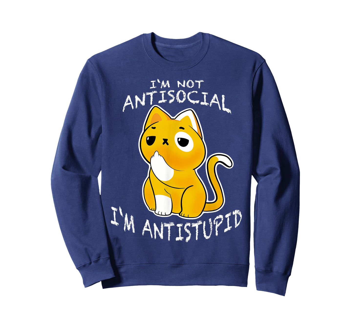 i´m not antisocial i´m antistupid sarcastic cat T-Shirt