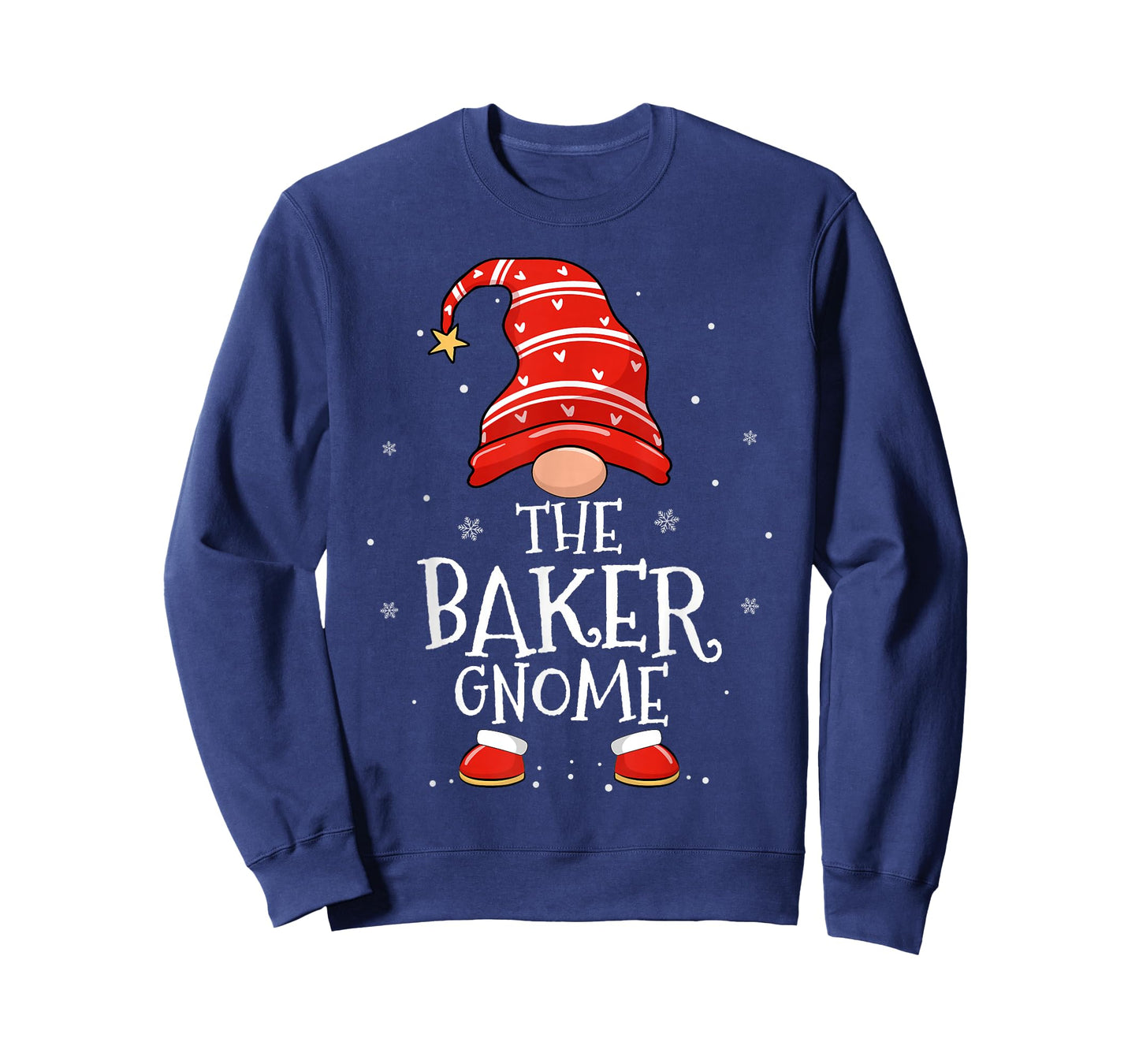 Baker Gnome Xmas Family Matching Funny Christmas Gnomes T-Shirt