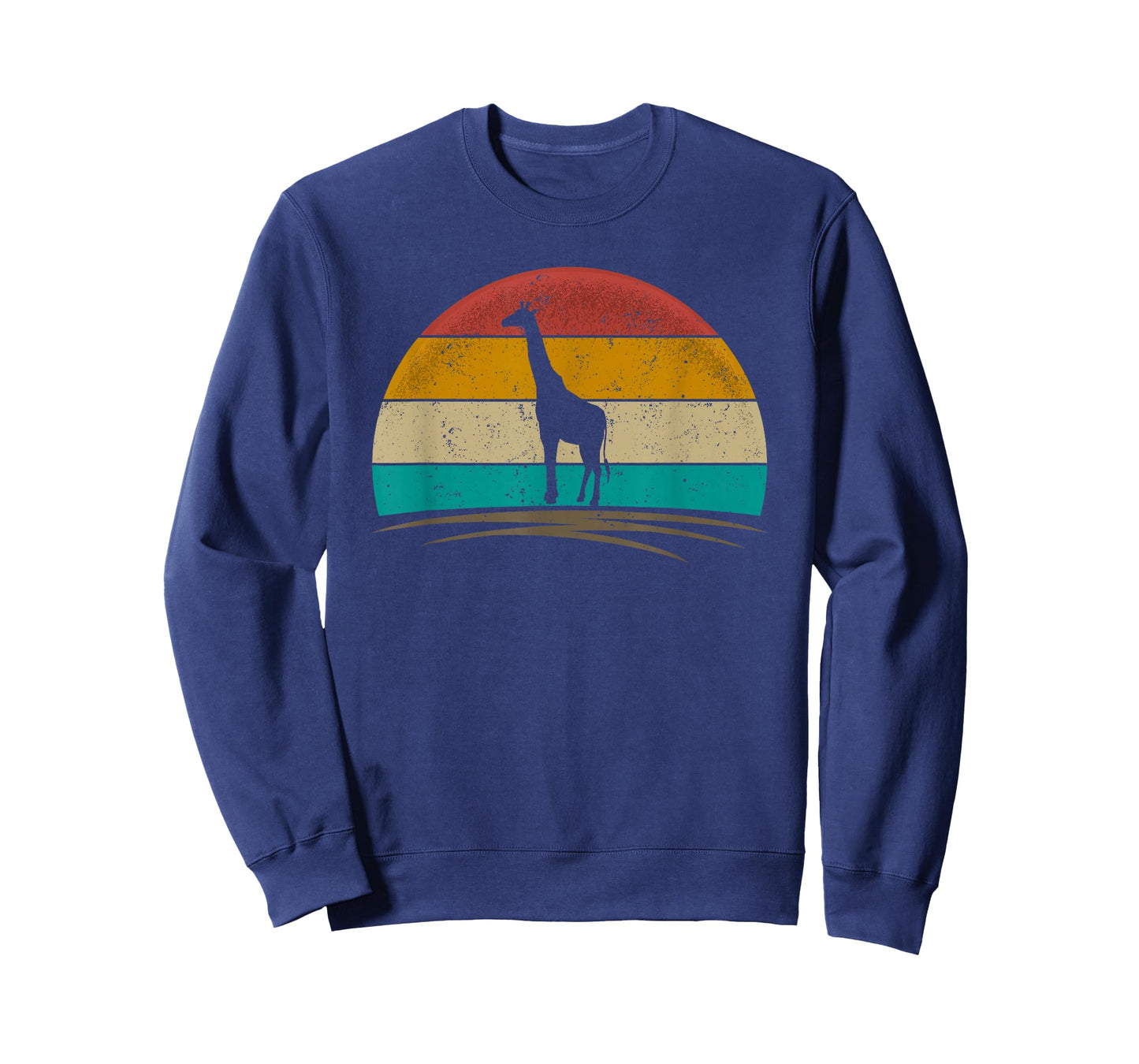 Vintage Giraffe Retro Distressed Giraffe Safari Men Women T-Shirt