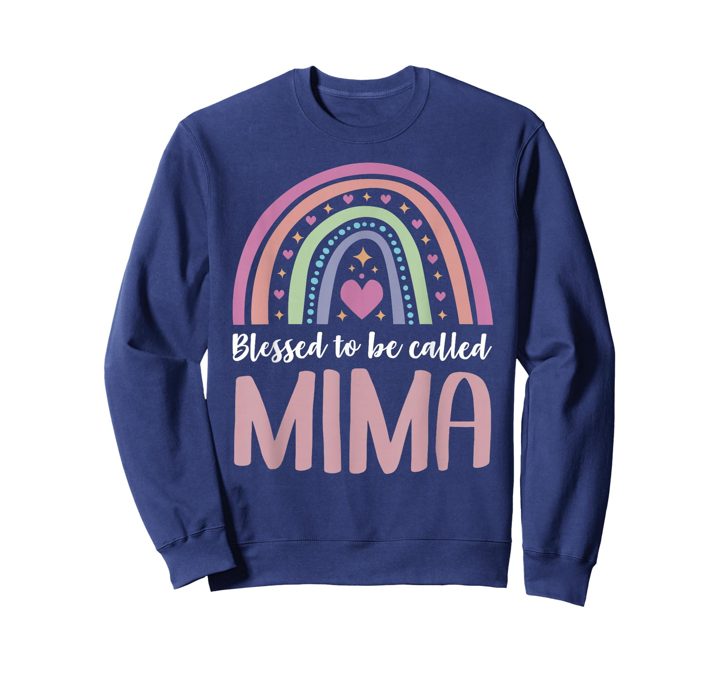 Mima Tee Shirt for Grandma Women Mothers Day Blessed Mima T-Shirt