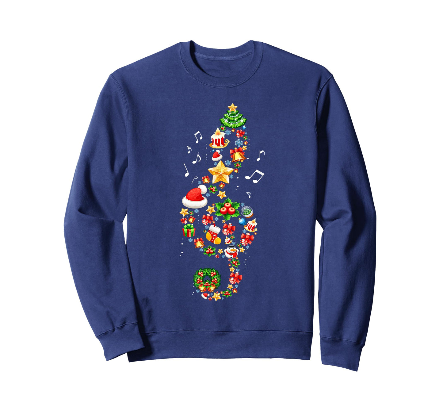 Christmas Musical Note Music Lover Teacher Sing Carols Xmas T-Shirt for Men Women Kids