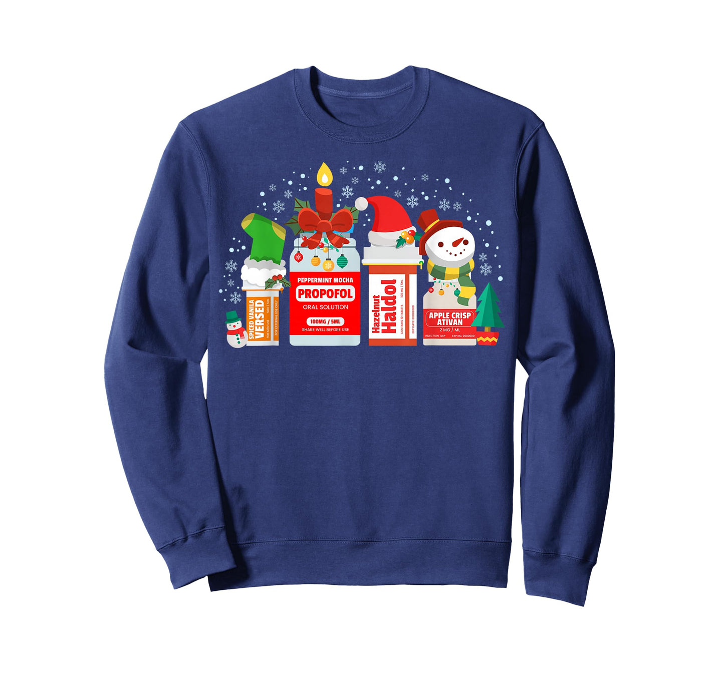 Christmas ICU Nurse Happy Nursemas Xmas Holiday Pajama RN T-Shirt