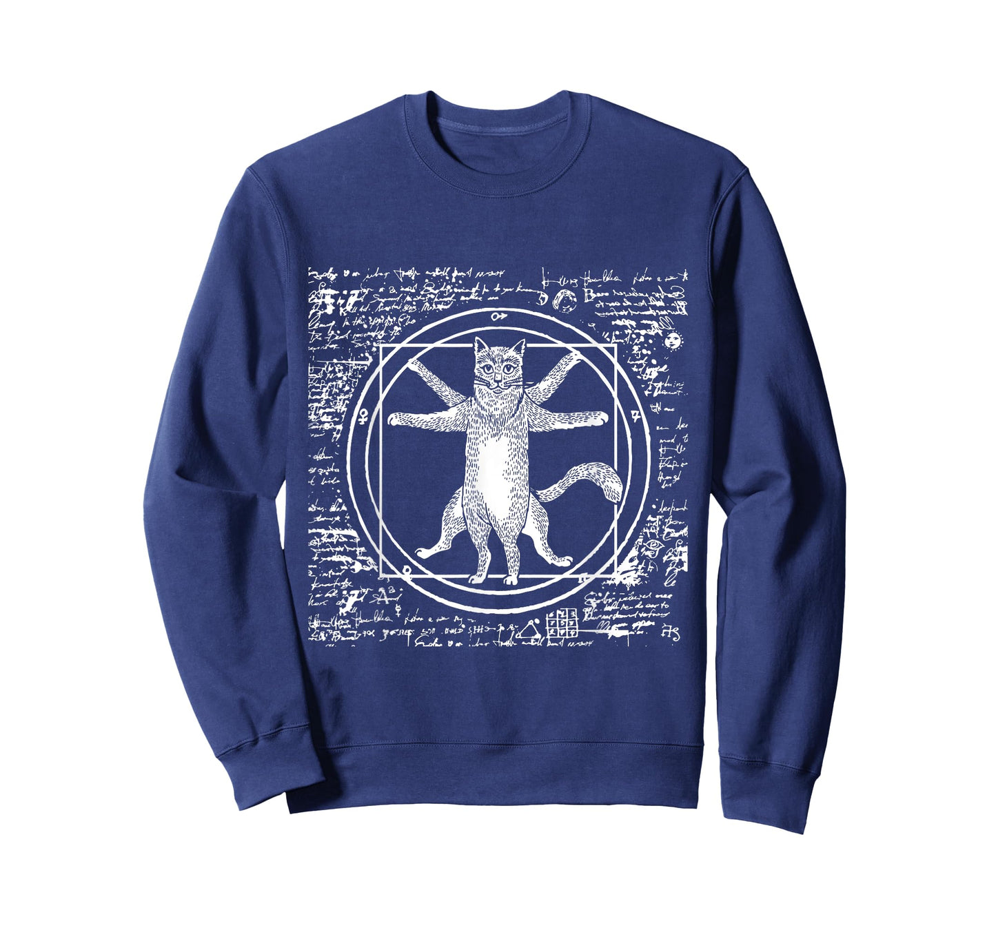 Leonardo Da Vinci Vitruvian cat lover T-Shirt