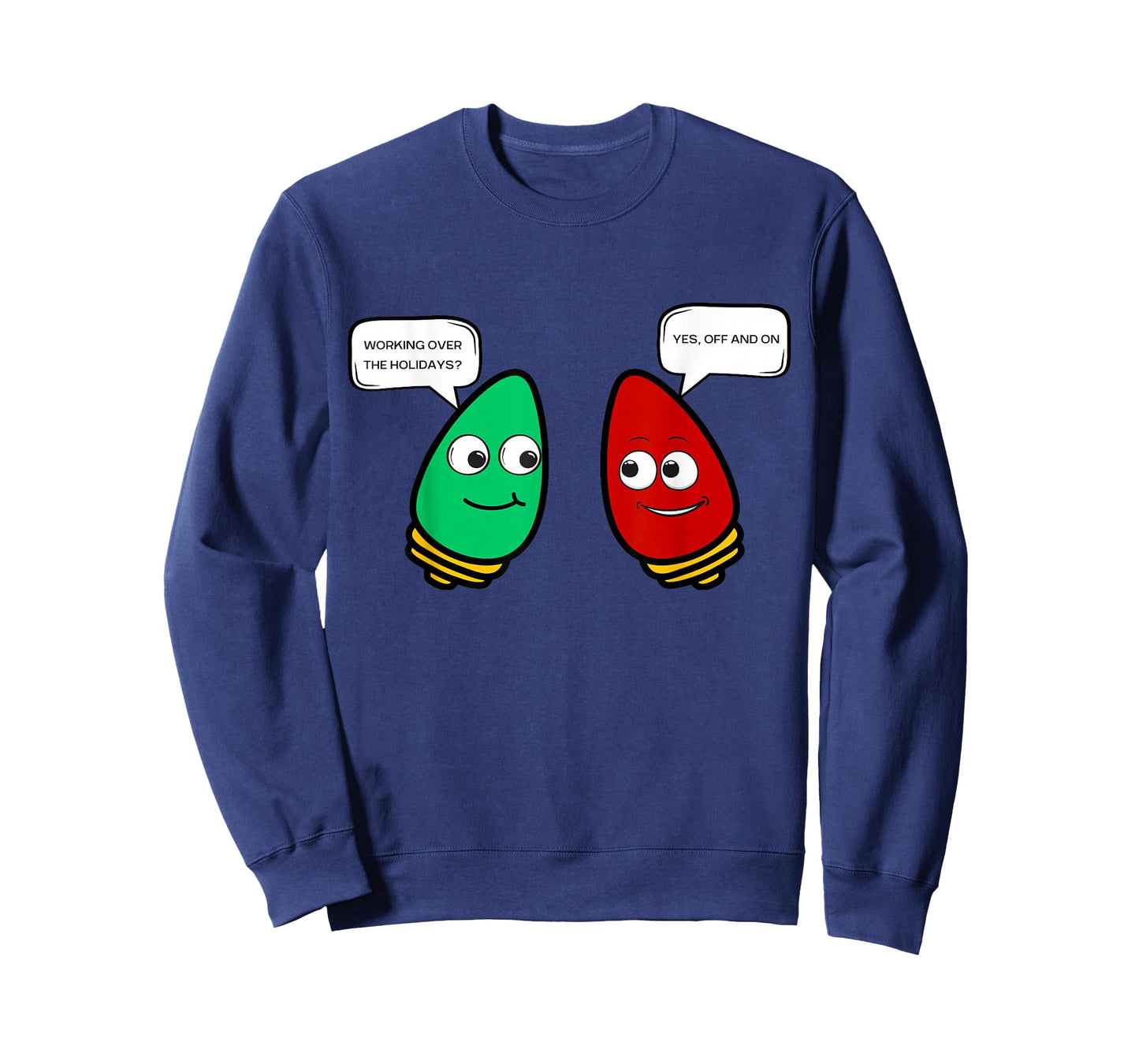 Christmas Light Bulb Working Off On Christmas Lights Funny T-Shirt