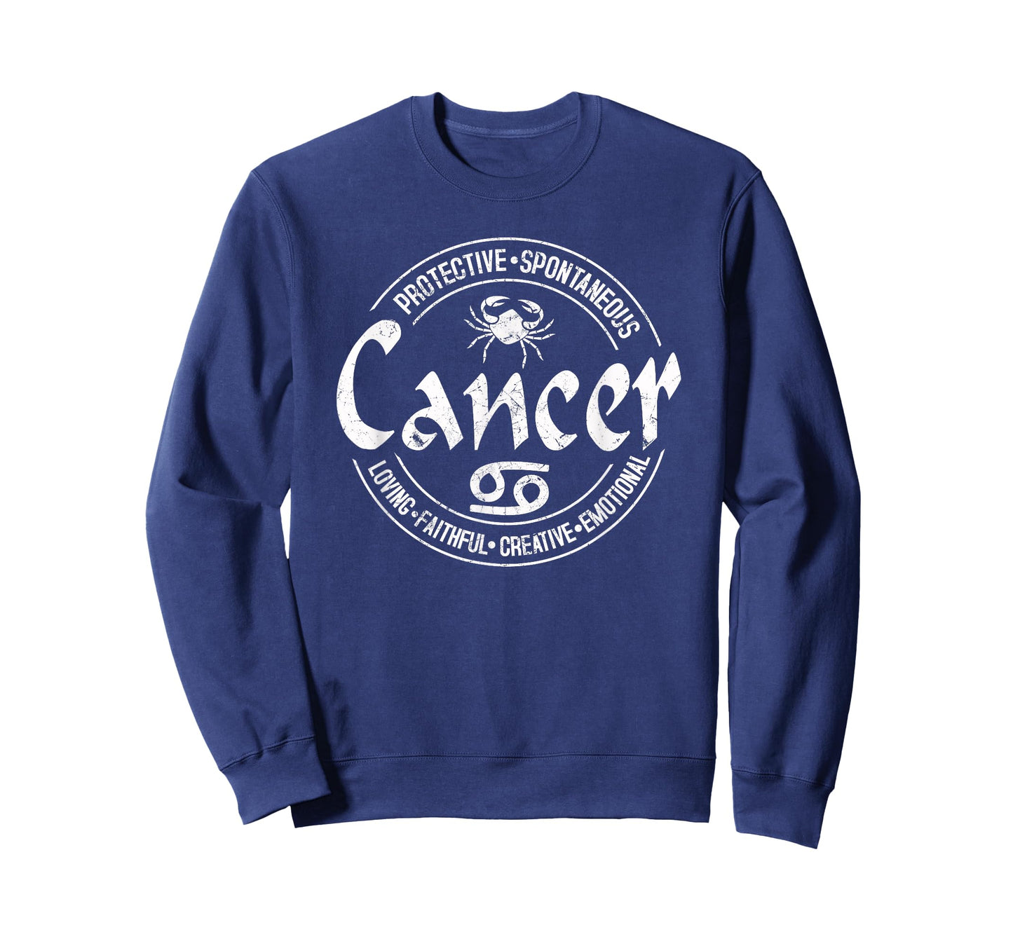 Cancer Virtues Vintage Style Zodiac Design, Cancer T-Shirt
