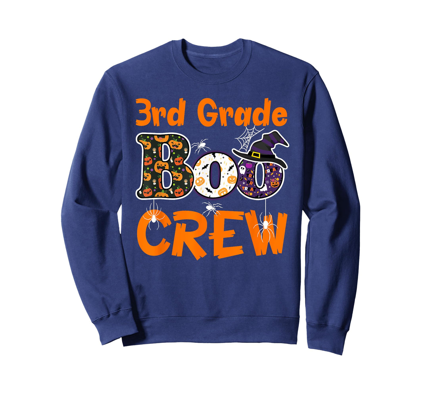 3rd Grade Boo Crew Halloween Gifts Teachers Students Costume T-Shirt