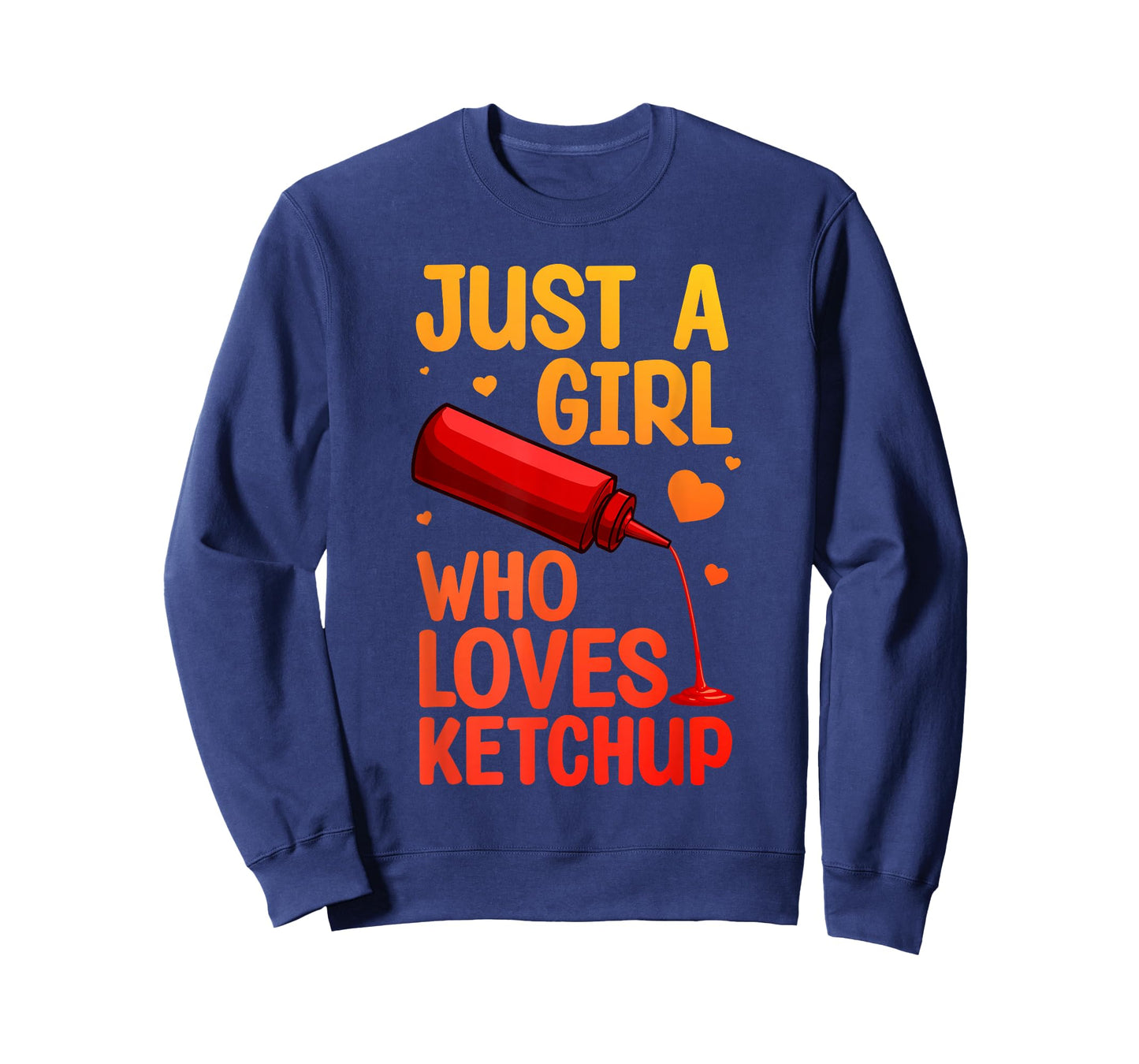 Cute Ketchup Design for Women Girls Condiment Ketchup Lovers T-Shirt