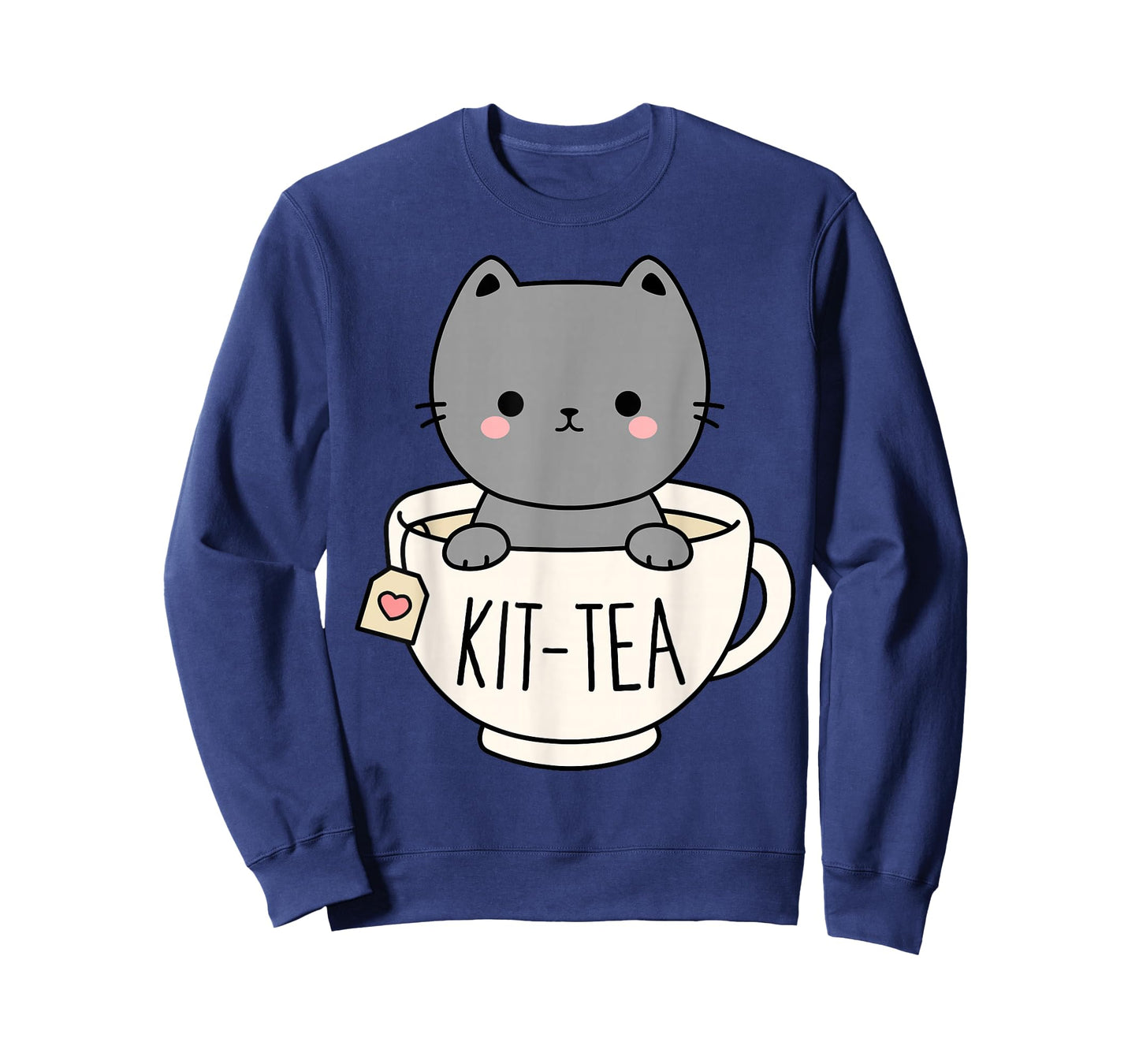Kit-Tea Cute Kitten In Tea Cup Cat Lover Funny Cat Pun T-Shirt