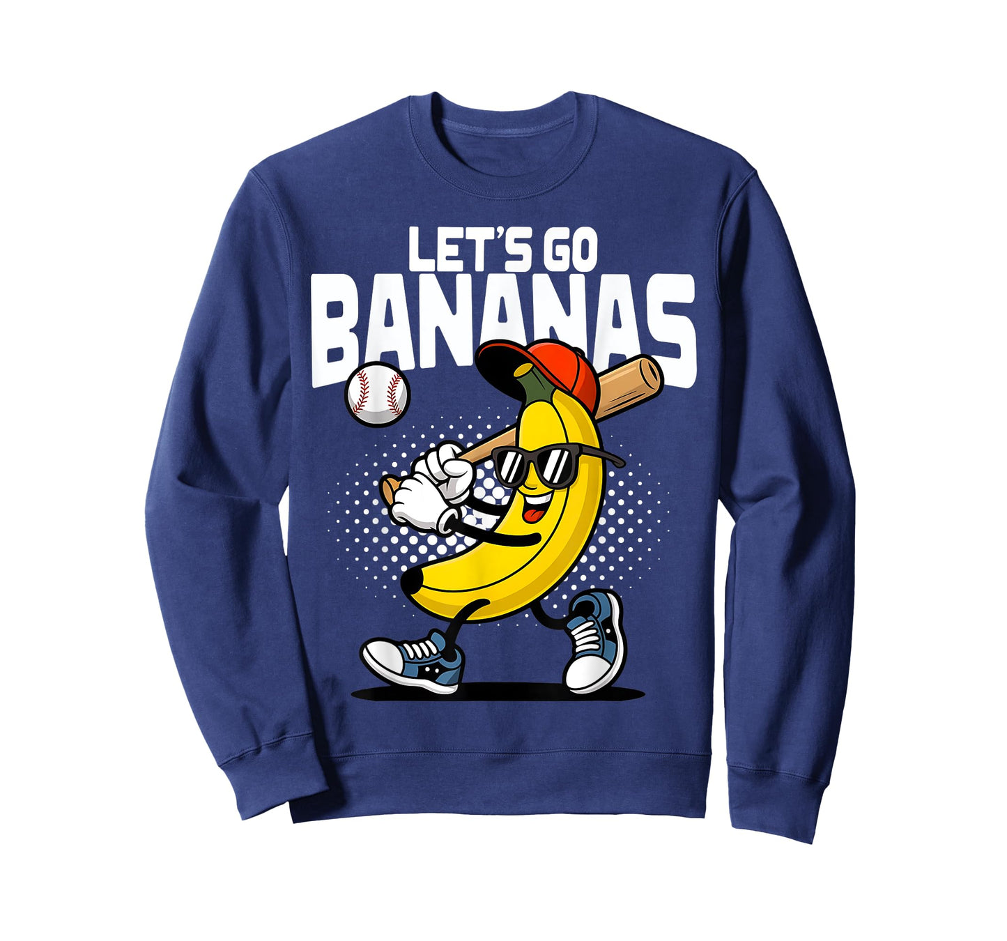 Let's Go Bananas Funny Banana Baseball Lover Banana T-Shirt