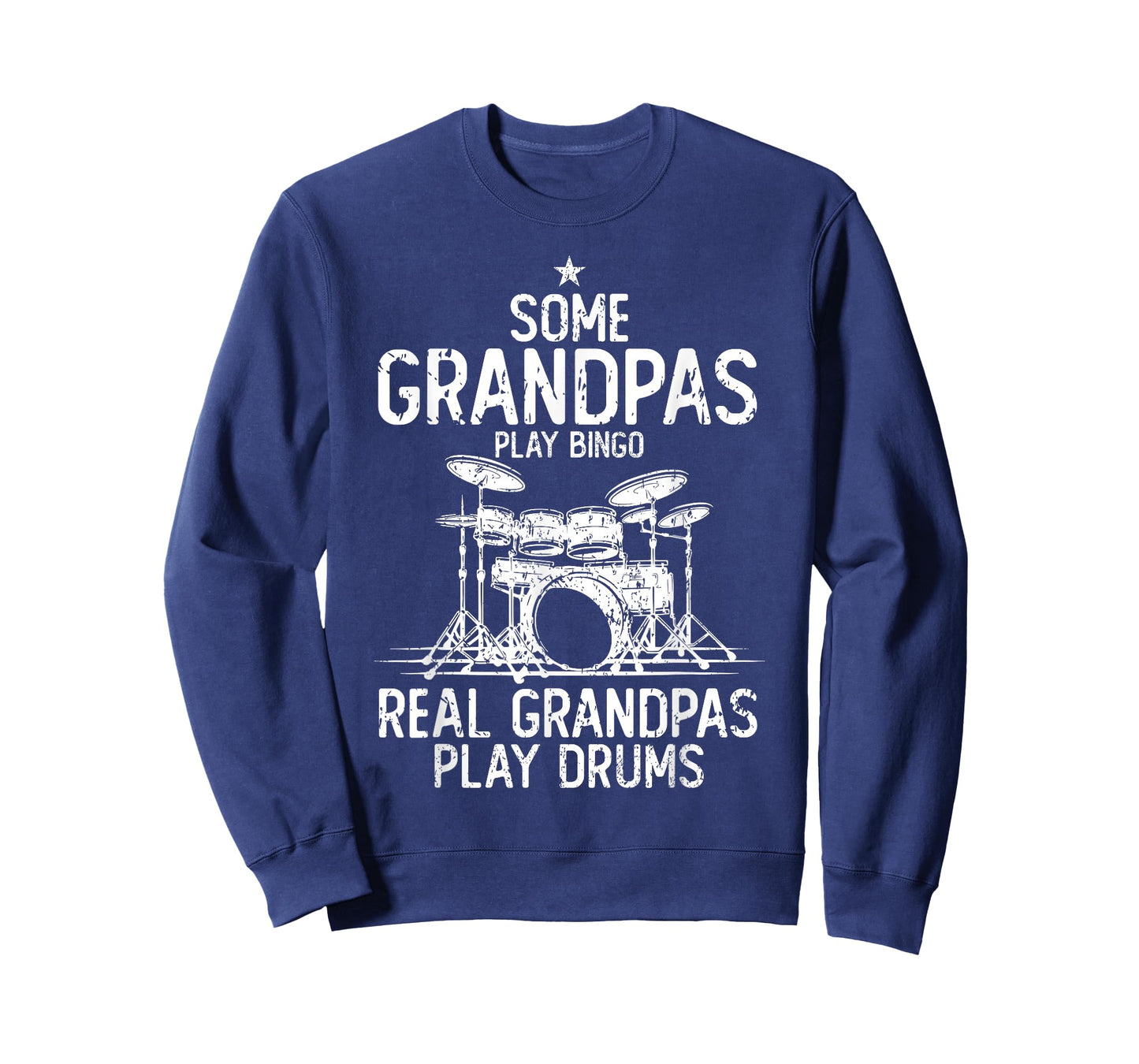 Real Grandpa Play Drums Funny Drummer Grandpa Percussionist T-Shirt