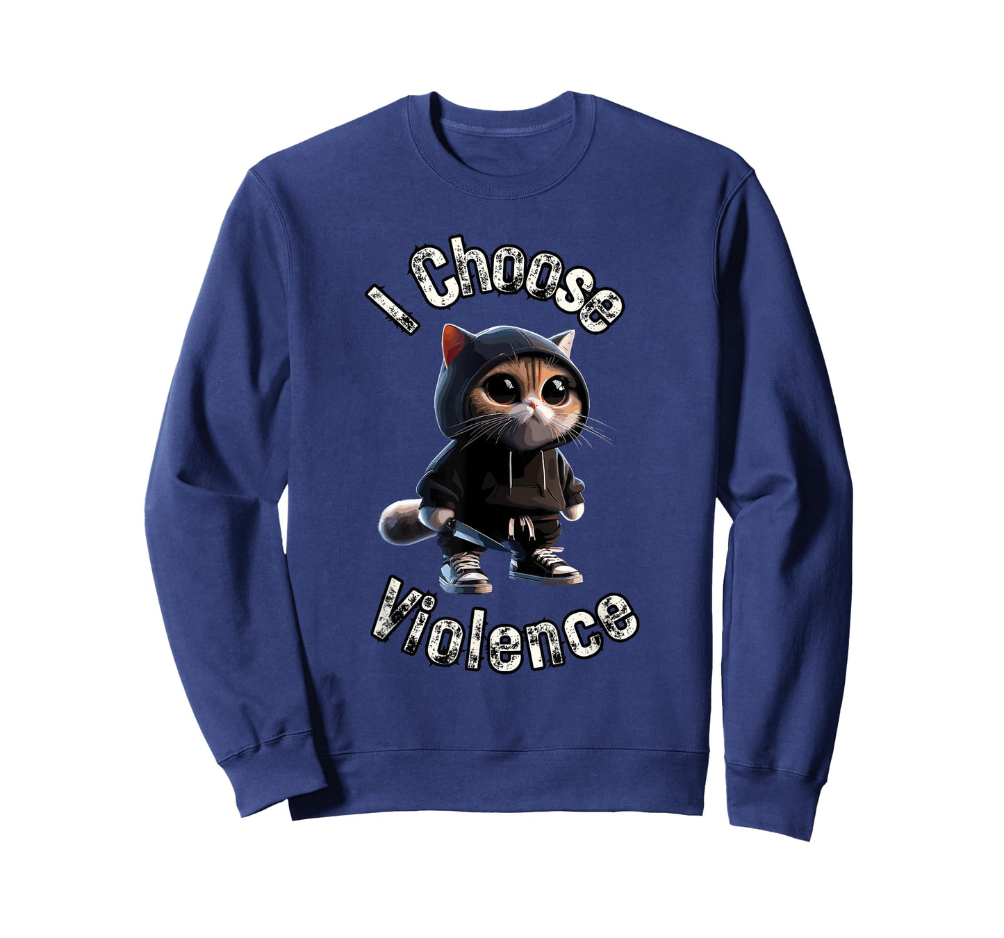 I Choose Violence Cat T-Shirt for Men Women