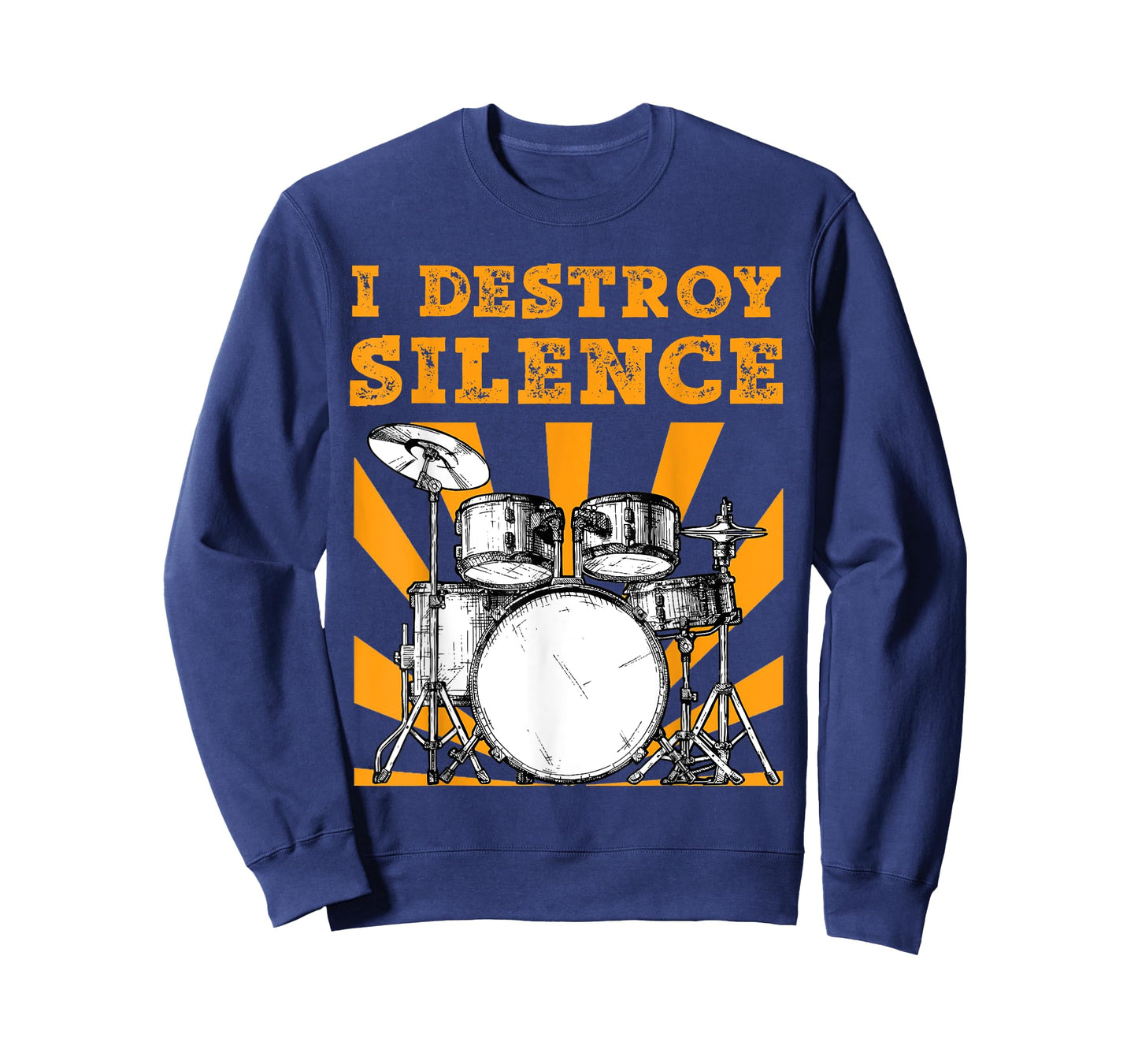 I Destroy Silence Drums T Shirt Drumer Gifts For Men