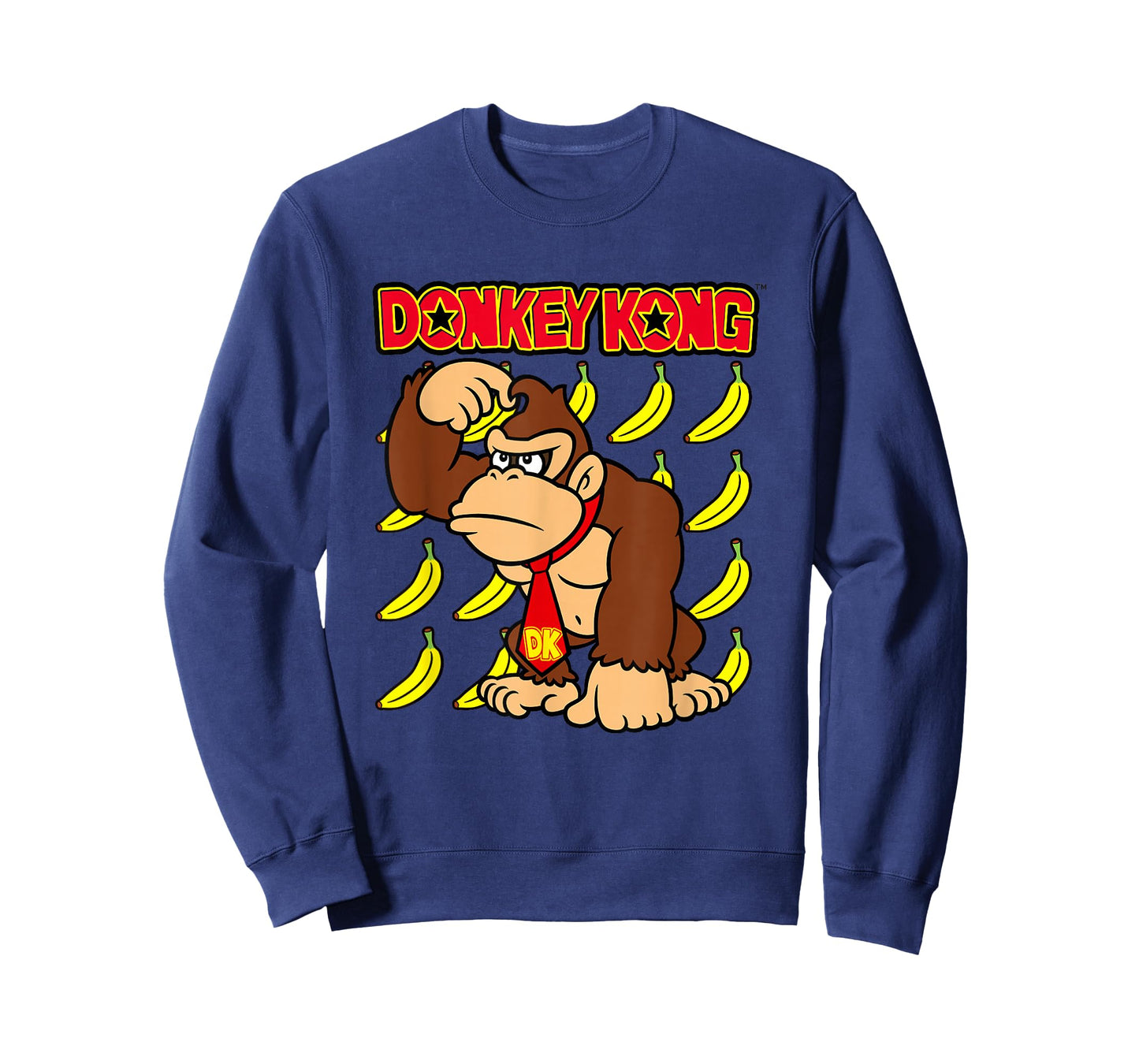 Donkey Kong Ape Thoughts Banana Background T-Shirt