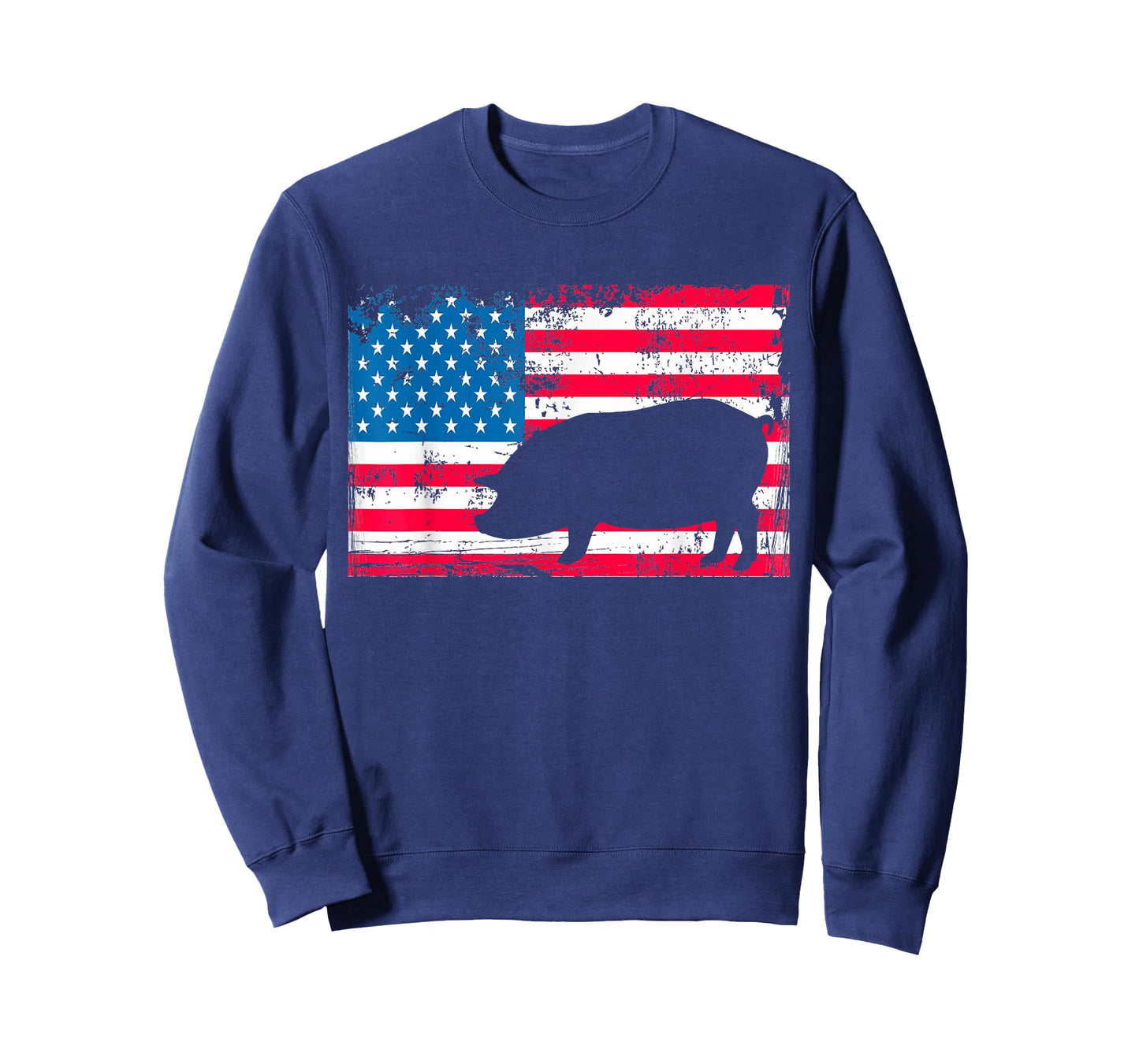 American Flag Pig Hog Shirt - State County Fair Swine Show T-Shirt