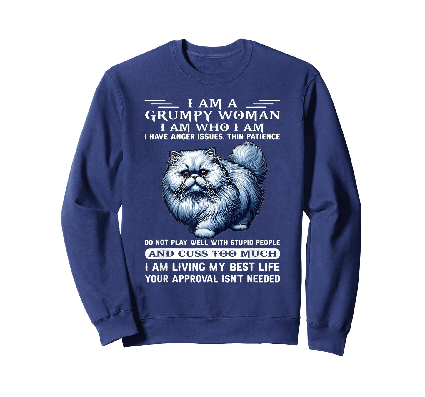I am a Grumpy Old Woman I am who I am I Have Anger Issue T-Shirt