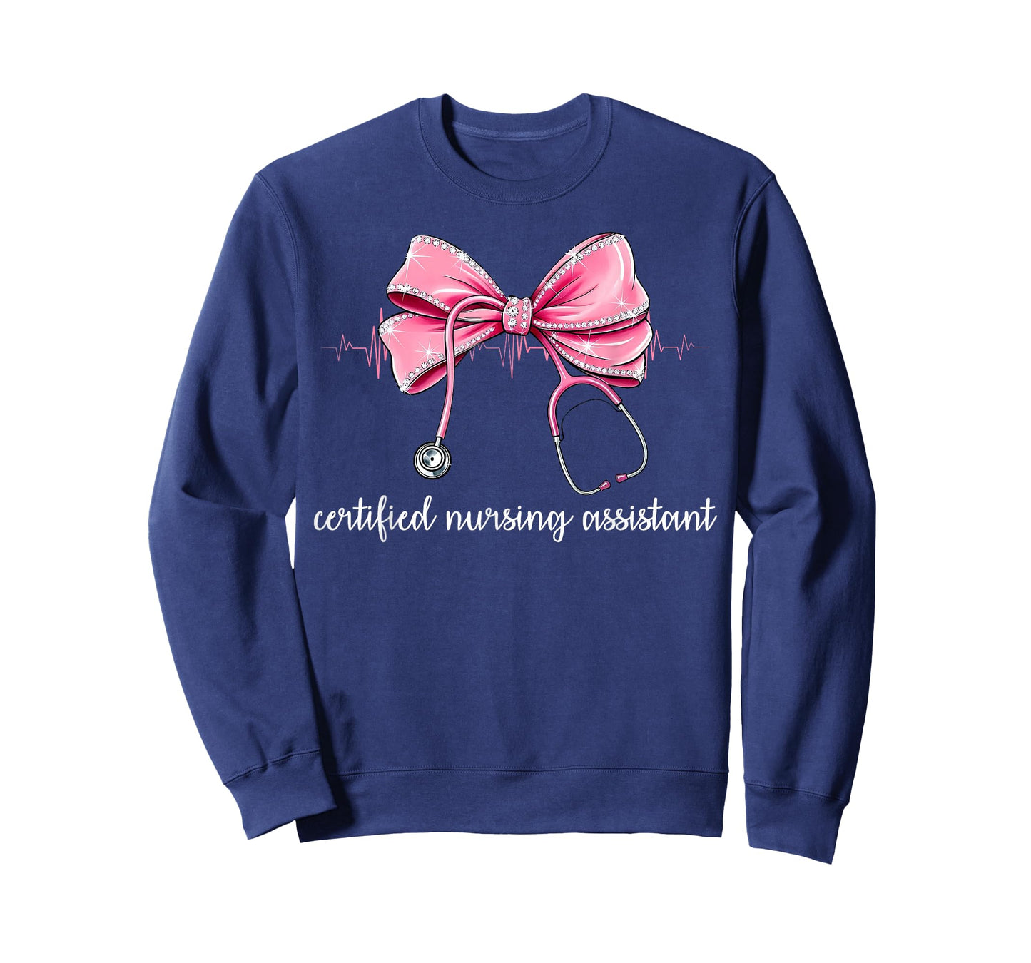 Certified Nursing Assistant CNA Stethoscope Coquette Bow T-Shirt