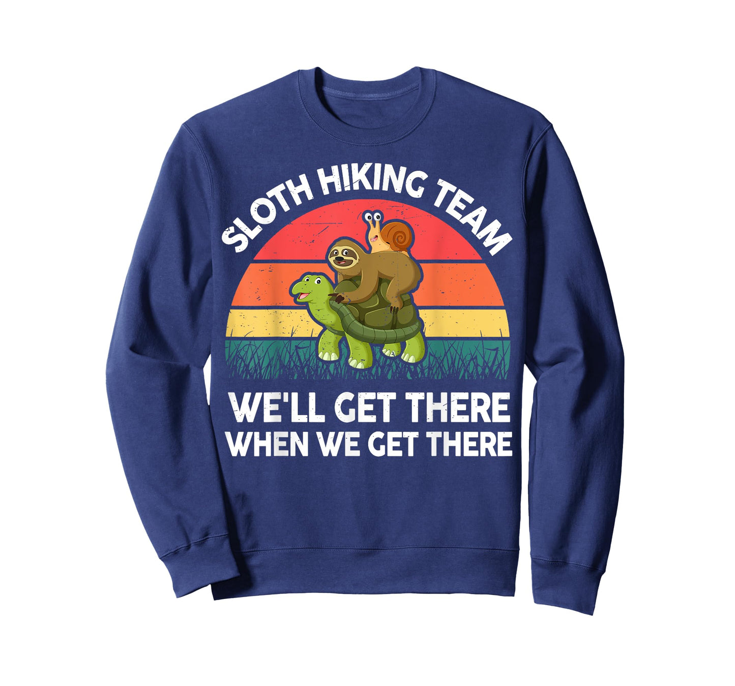Sloth-Shirt Funny Sloth Hiking Team Men Women Gift Hiking T-Shirt