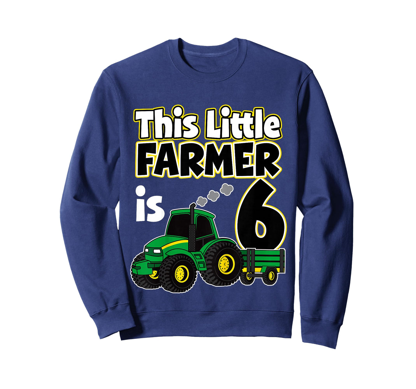 6th Birthday This Little Farmer Tractor 6 Year Old T-Shirt