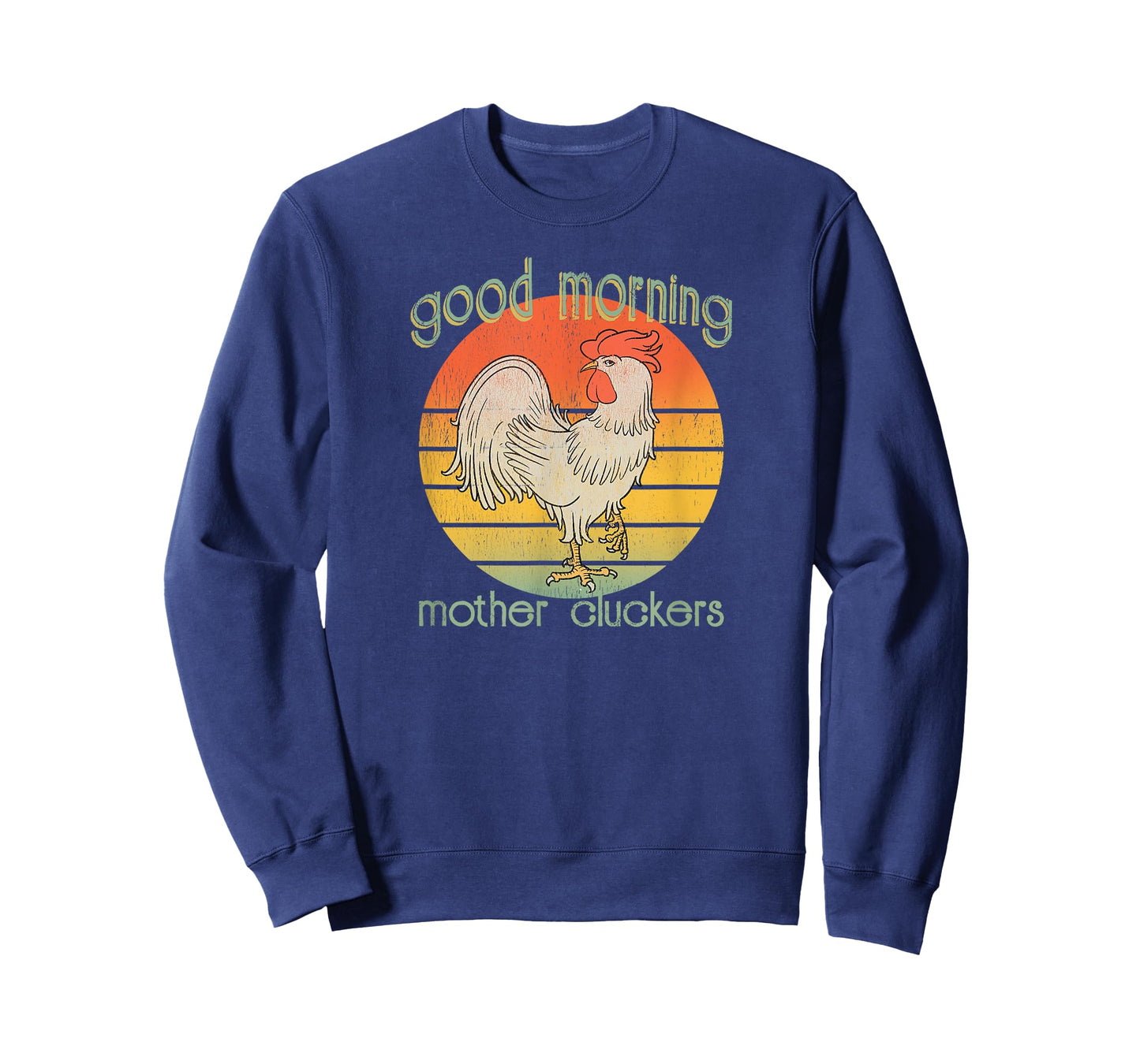 Cocky Rooster Morning Mother Cluckers Distressed Farmers T-Shirt