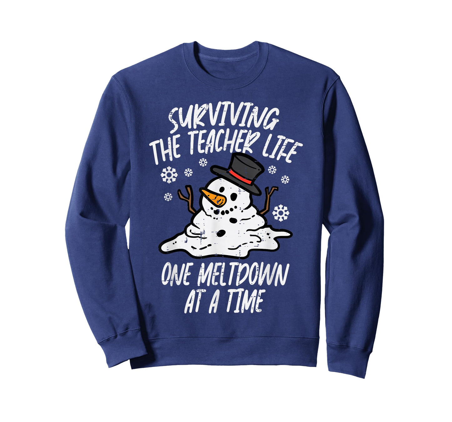 Christmas Surviving Teacher Life Meltdown Xmas Women Men T-Shirt