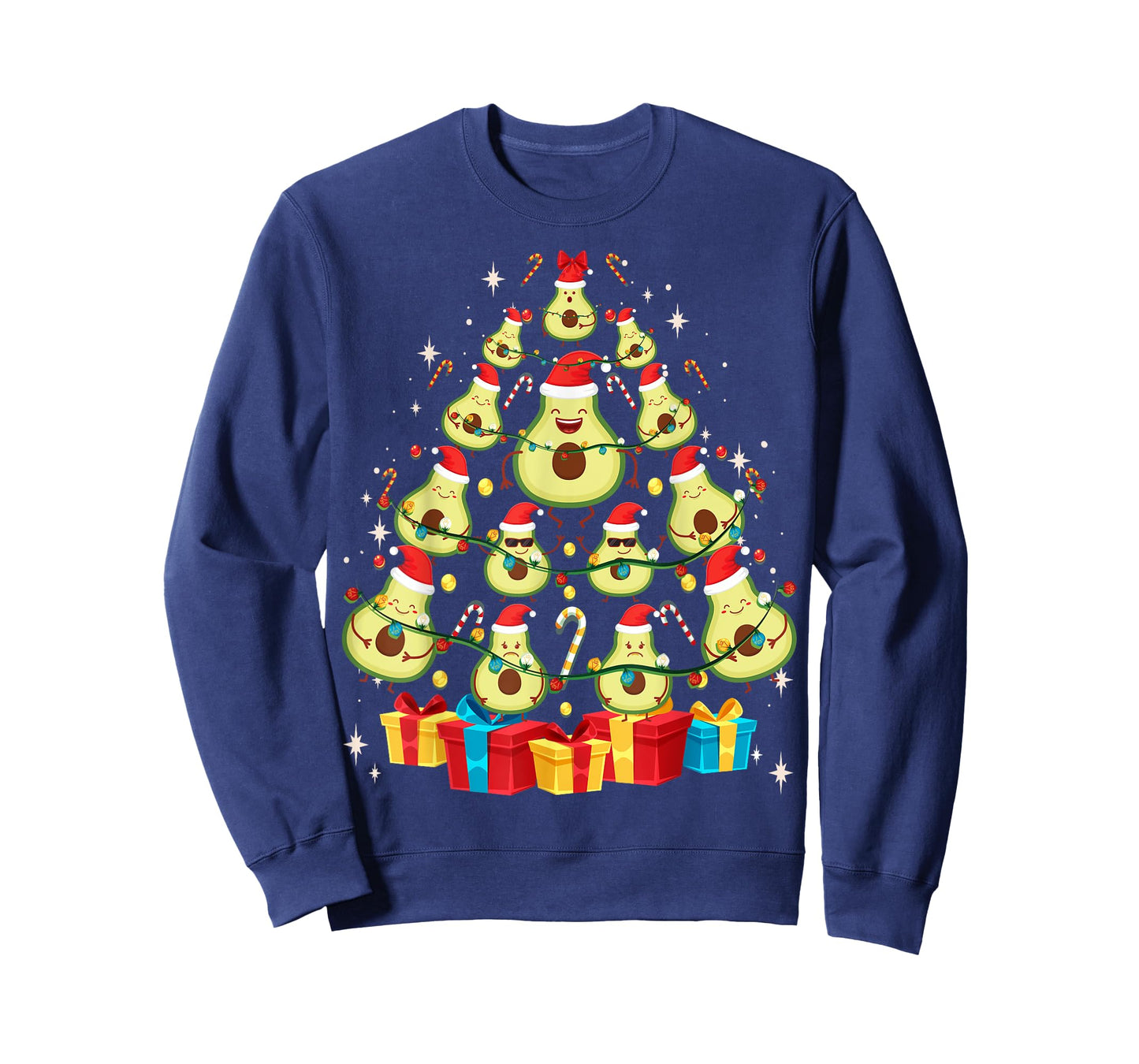Avocado Plant Based Christmas Tree - Avocado Lover Christmas T-Shirt