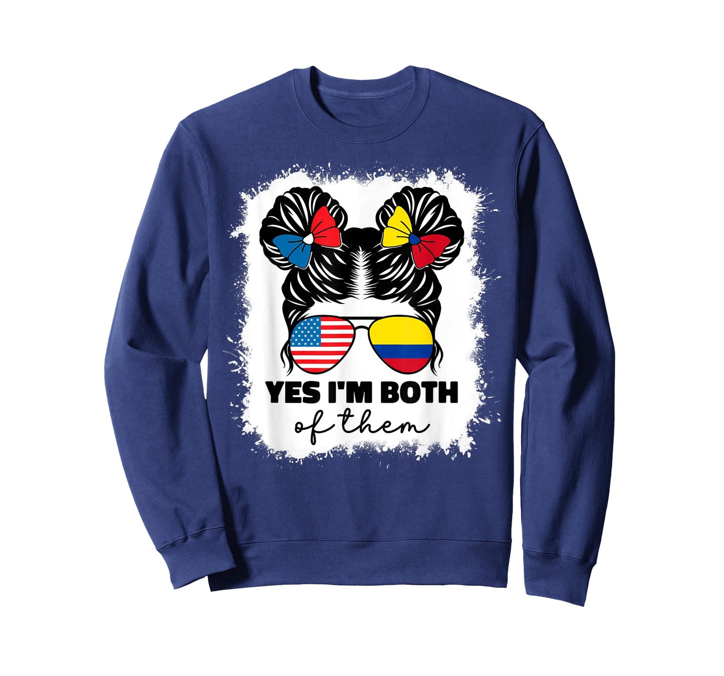 Half American And Colombian Usa Colombia Flag Kids Girls T-Shirt