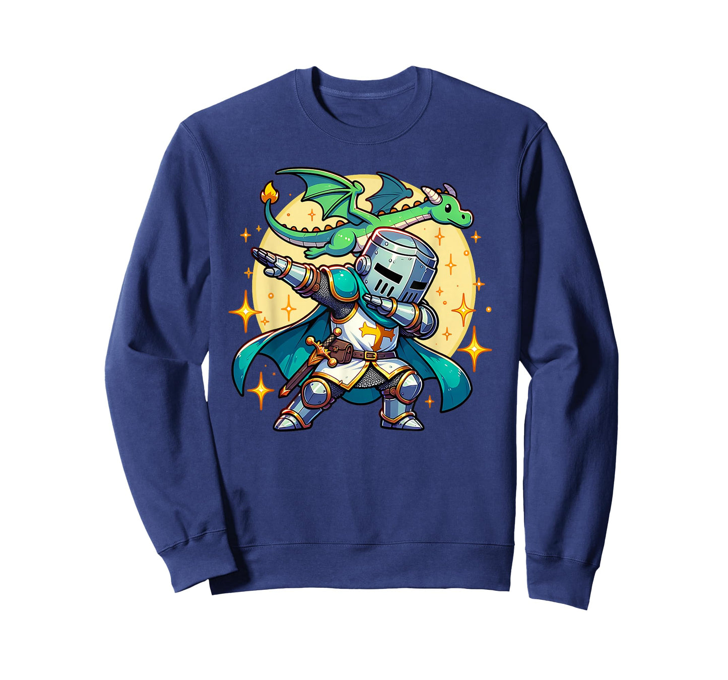 Dabbing Medieval Knight Dragon Funny Renaissance Ren Faire T-Shirt