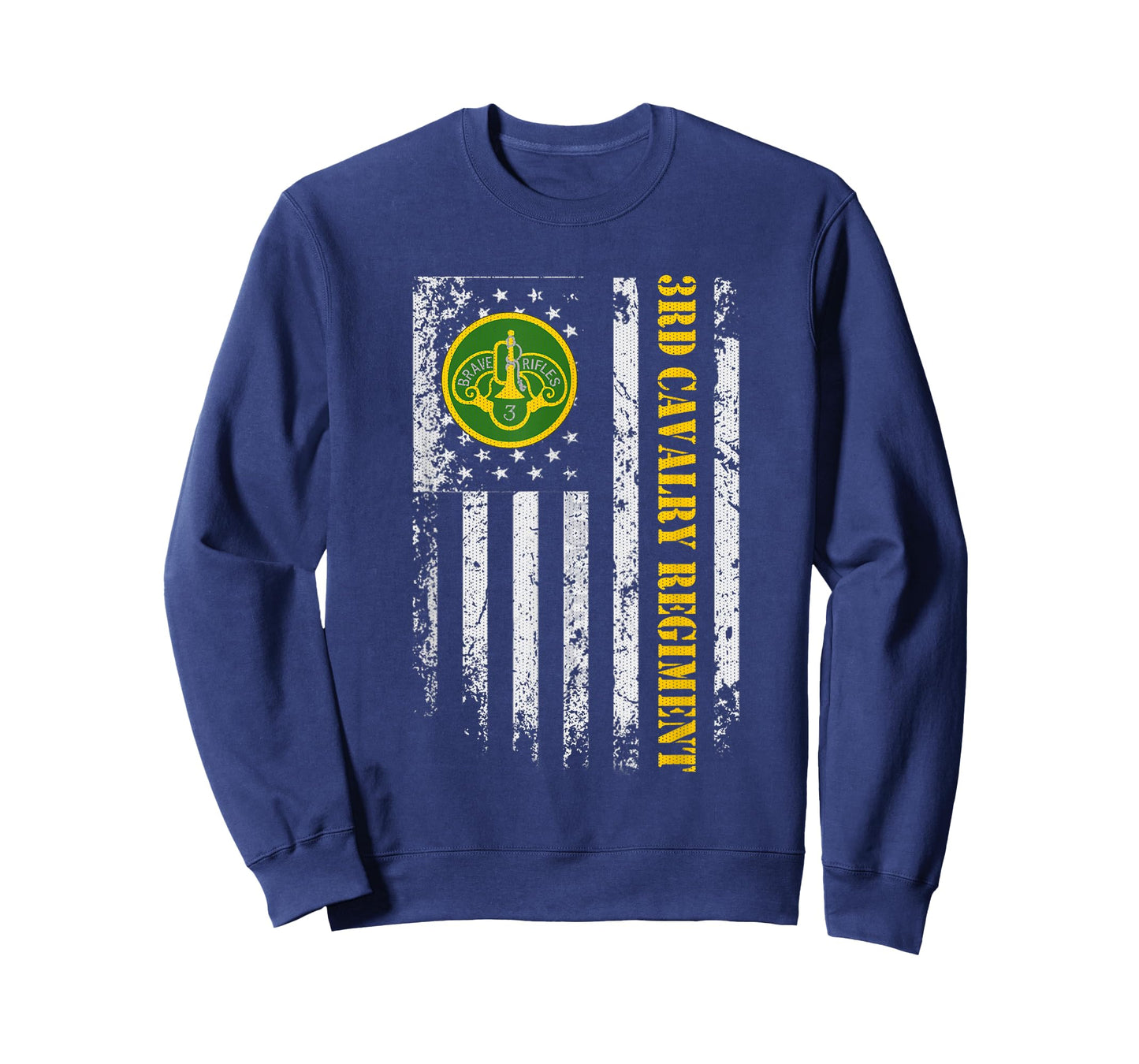 3rd Armored Cavalry Regiment Veteran Vintage Flag Patriotic T-Shirt