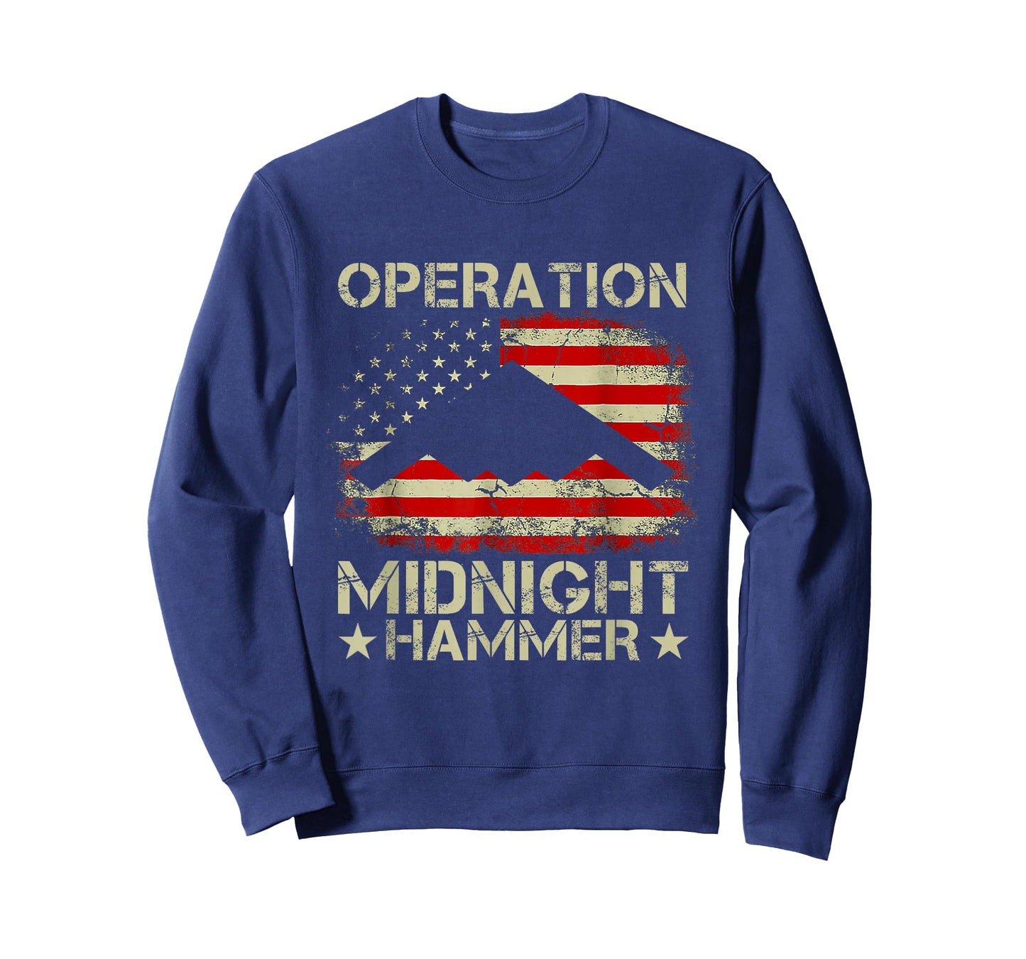 Retro Operation Midnight Hammer with American Flag T-Shirt