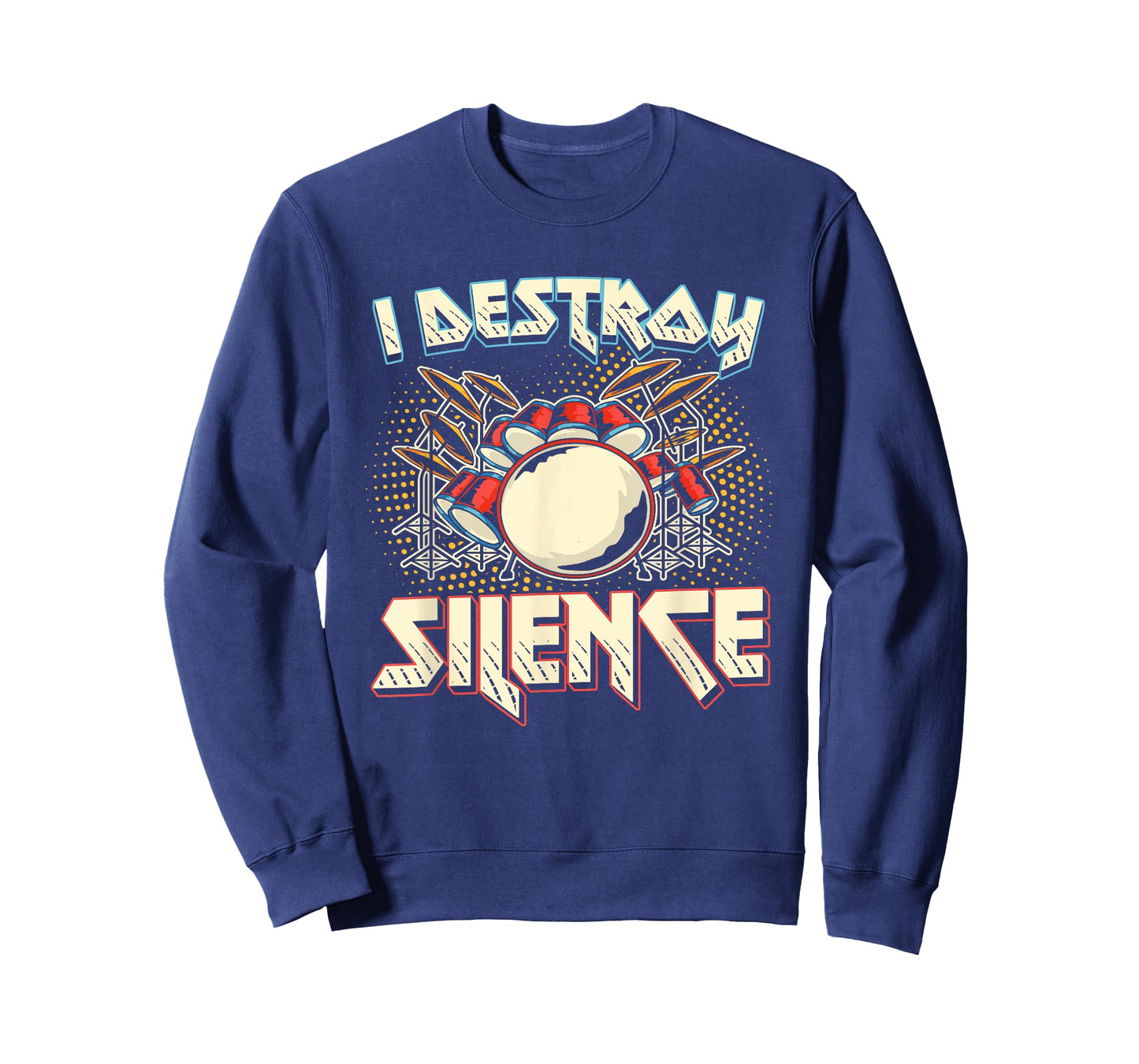 I Destroy Silence Drum Kit T-Shirt