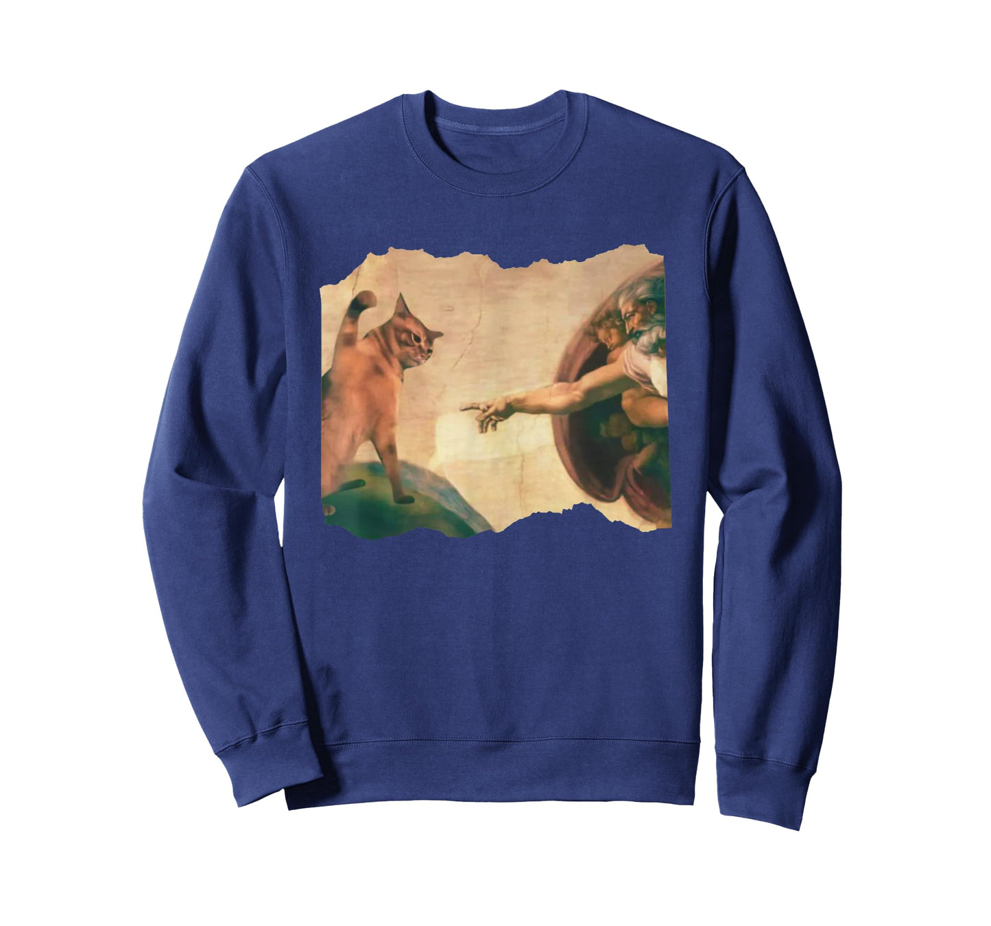 Funny Cat Swatting God's Hand Parody Cat The Divine Swipe T-Shirt