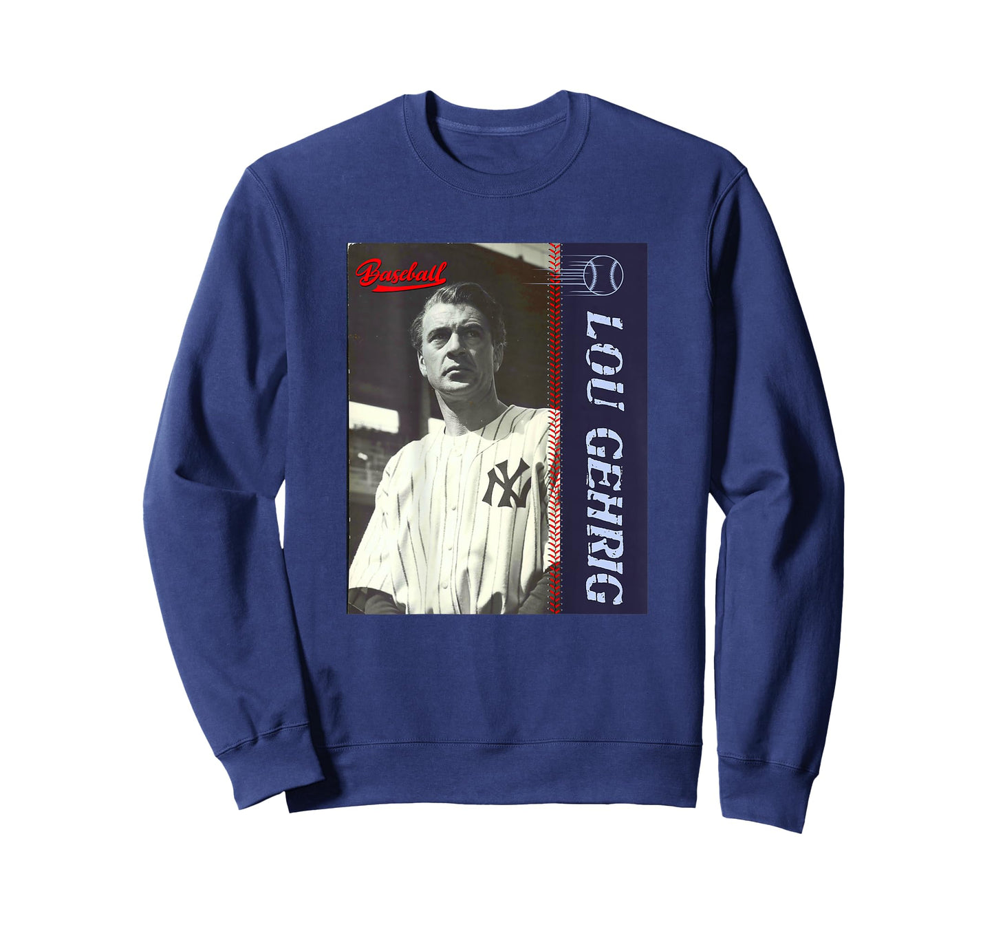 Lou Gehrig_Baseball_001_Back Printed T-Shirt