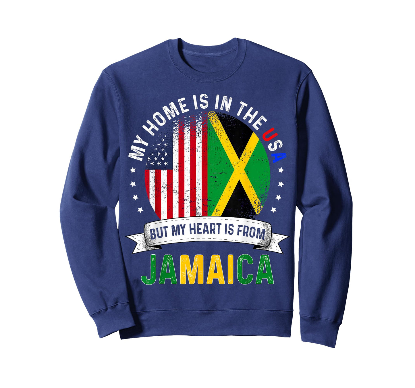 Jamaican American Patriot Heart is from Jamaica Flag T-Shirt Small