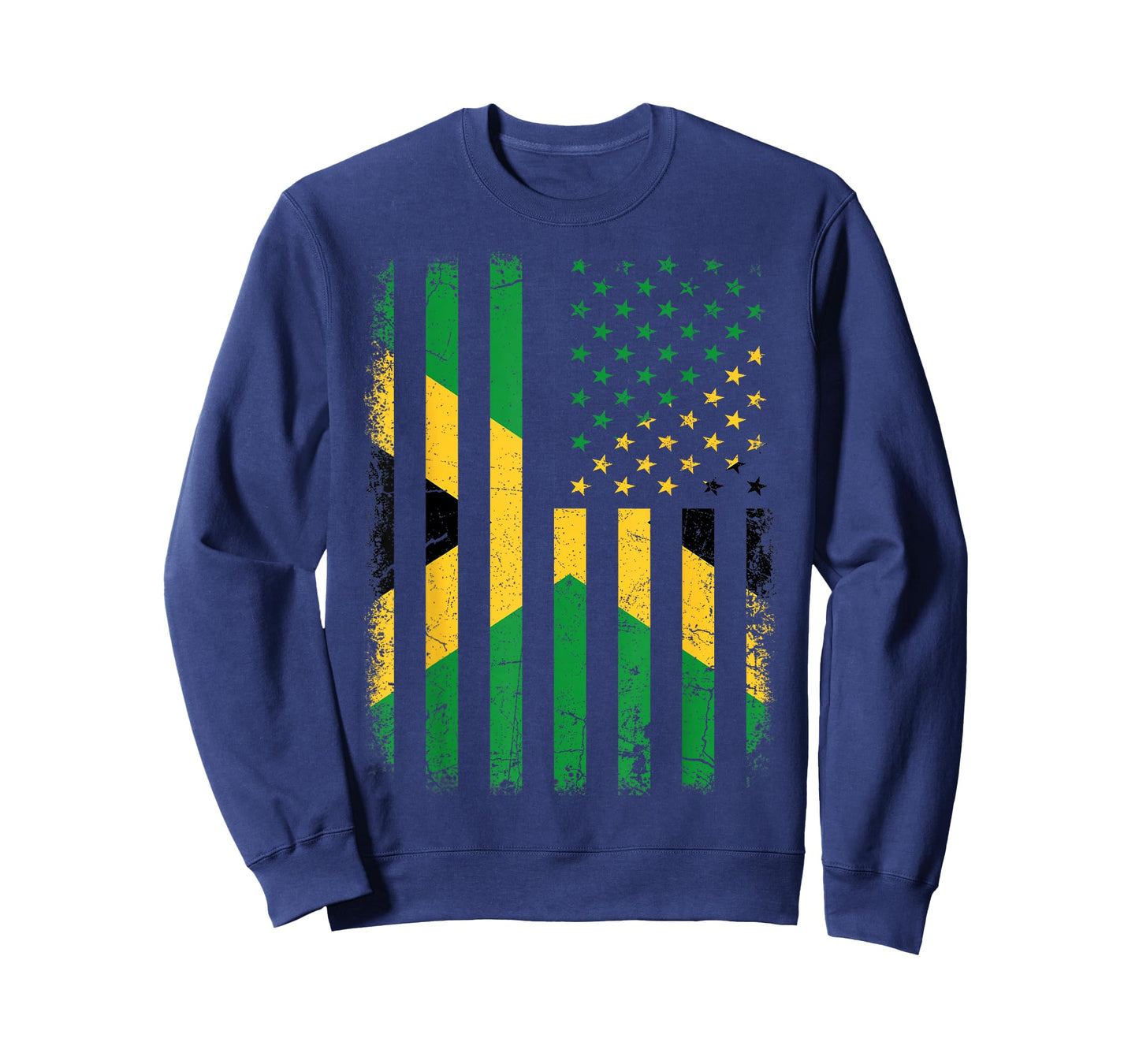 Jamaican American Flag Jamaican Roots Jamaica America T-Shirt