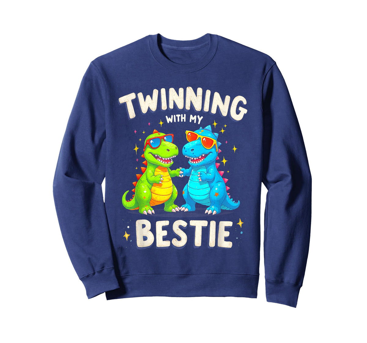 Twinning With My Bestie T-Rex Dinosaur Twin Day Spirit Week T-Shirt