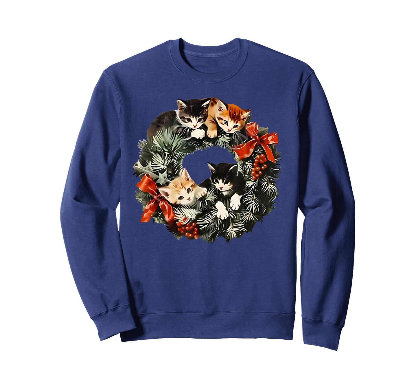 vintage 90s cat christmas T-Shirt