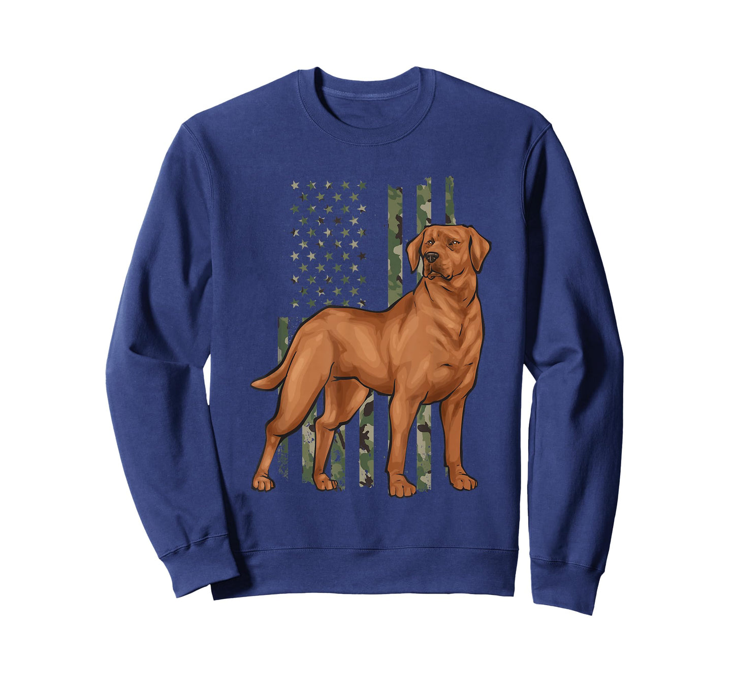 Foxred Lab American Flag Fox Red Labrador Retriever T-Shirt