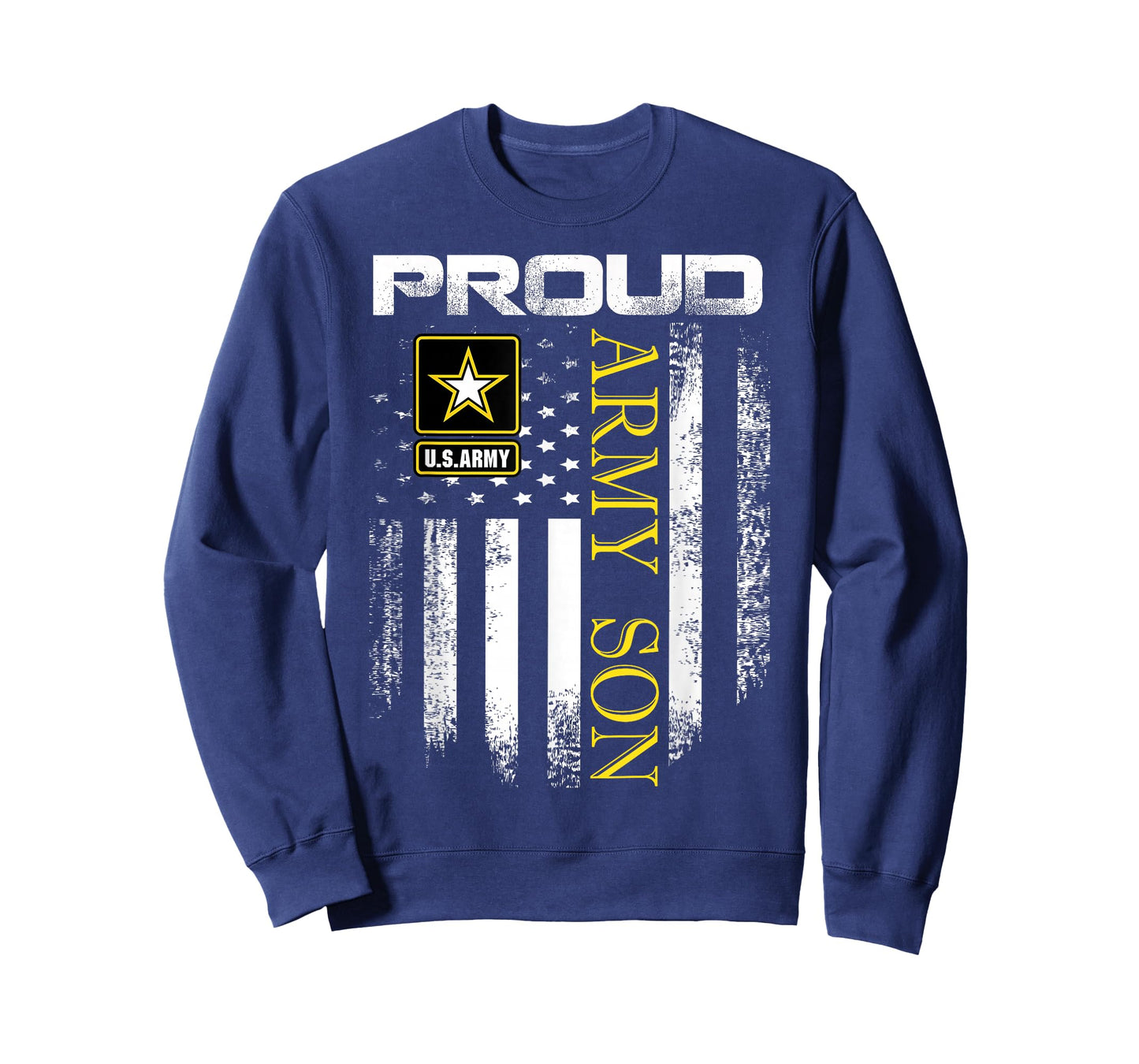Vintage Proud Army Son With American Flag Gift T-Shirt